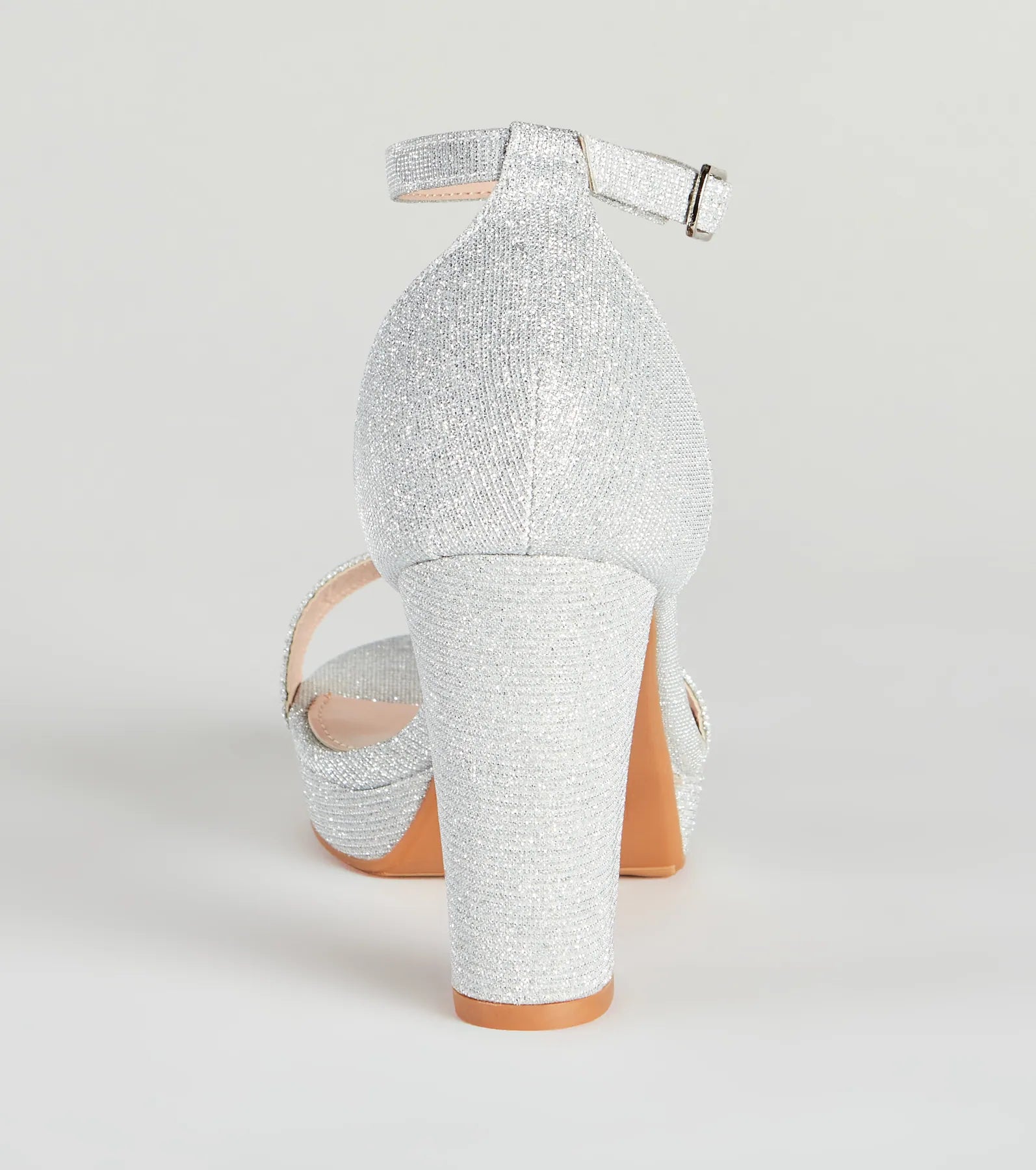 Shine Endeavors Glitter Platform Heels - Image 4