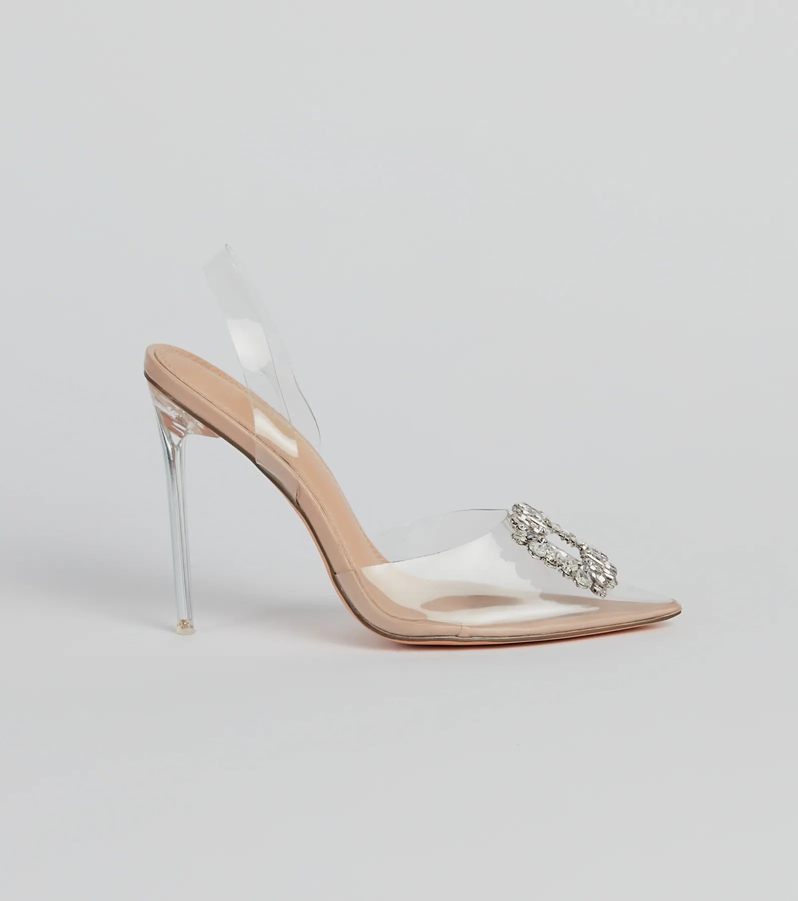Elegant Luxe Rhinestone Brooch Stiletto Heels - Image 2