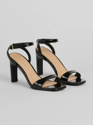 Good Taste Patent Leather Block Heels