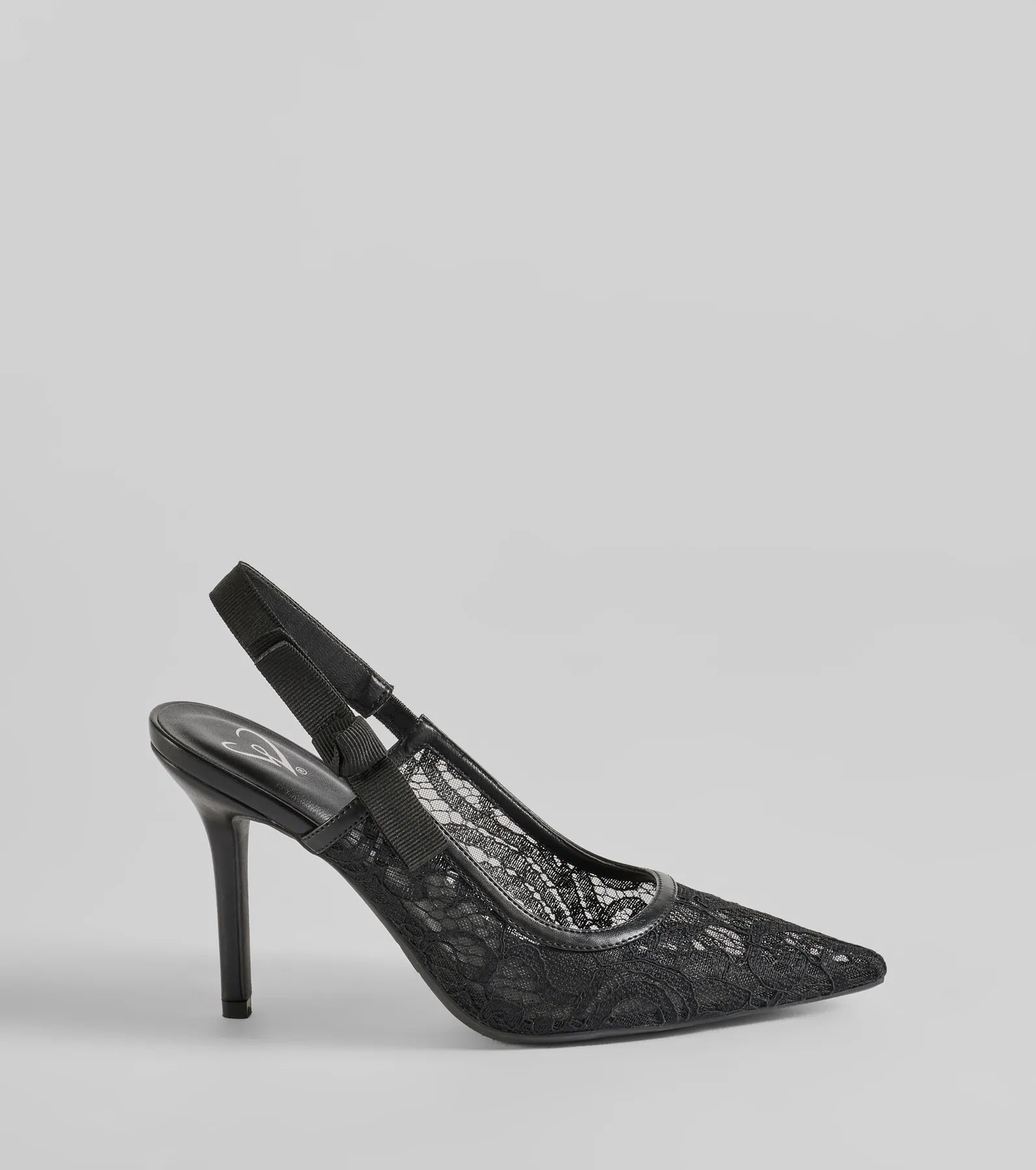 Sweet Cuties Lace Slingback Stiletto Pumps - Image 7