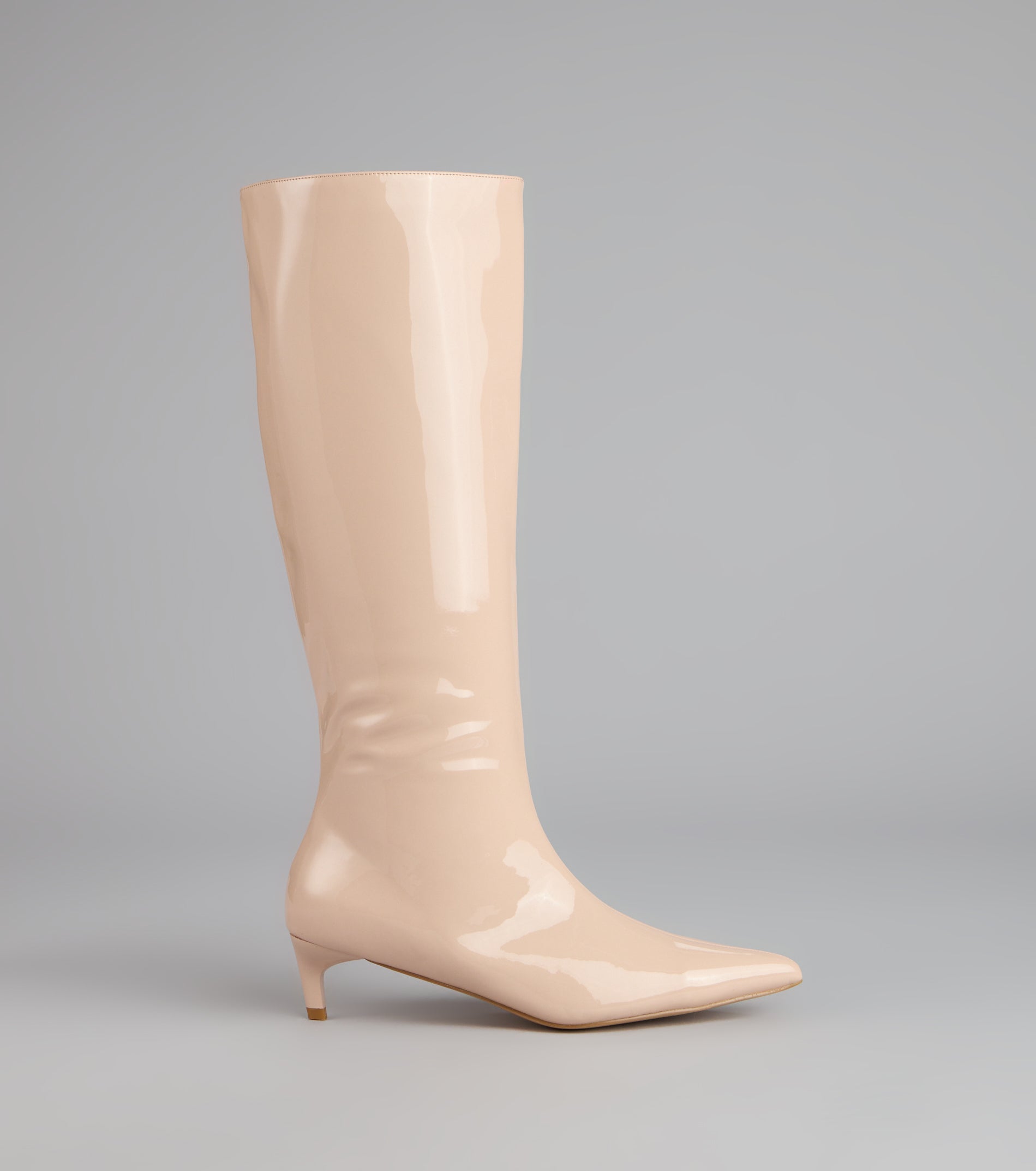 Attitude Strut Patent Stiletto Boots - Image 6