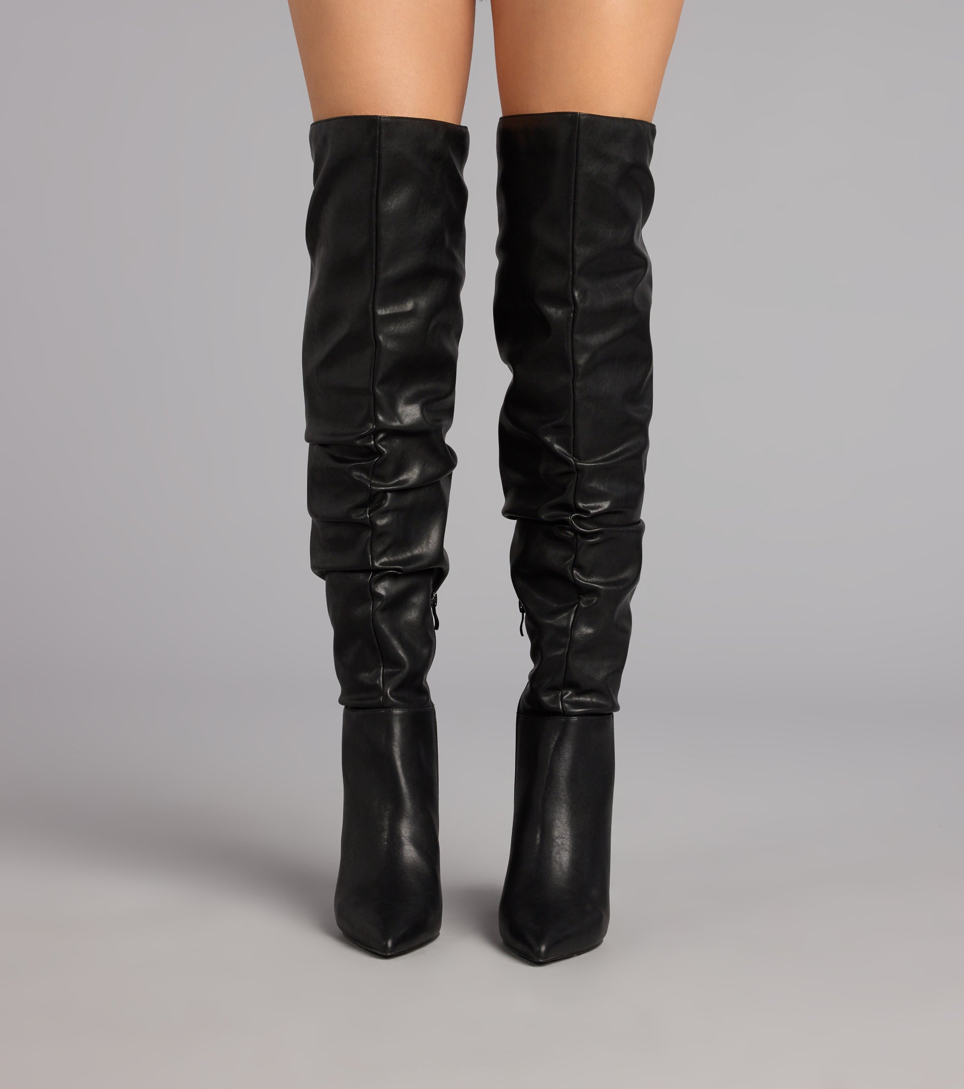 Season's Sleek Thigh-High Stiletto Boots - Image 2
