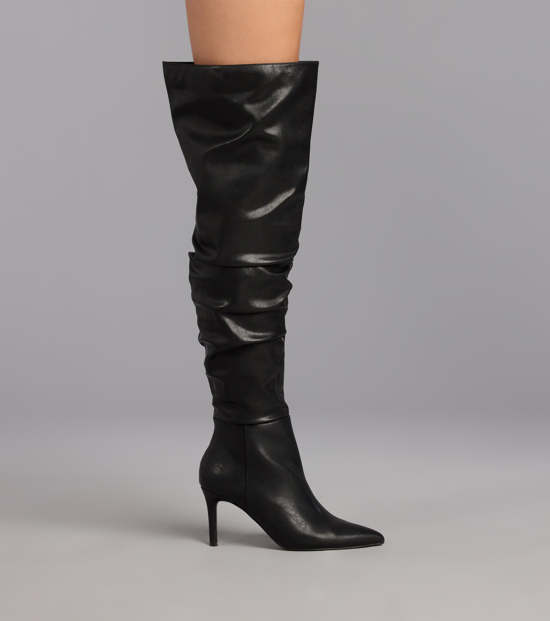 Season's Sleek Thigh-High Stiletto Boots - Image 3