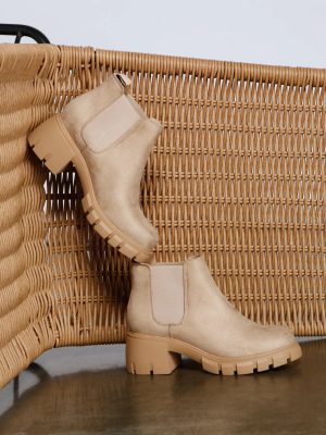 Oh So Trendy Lug Sole Booties