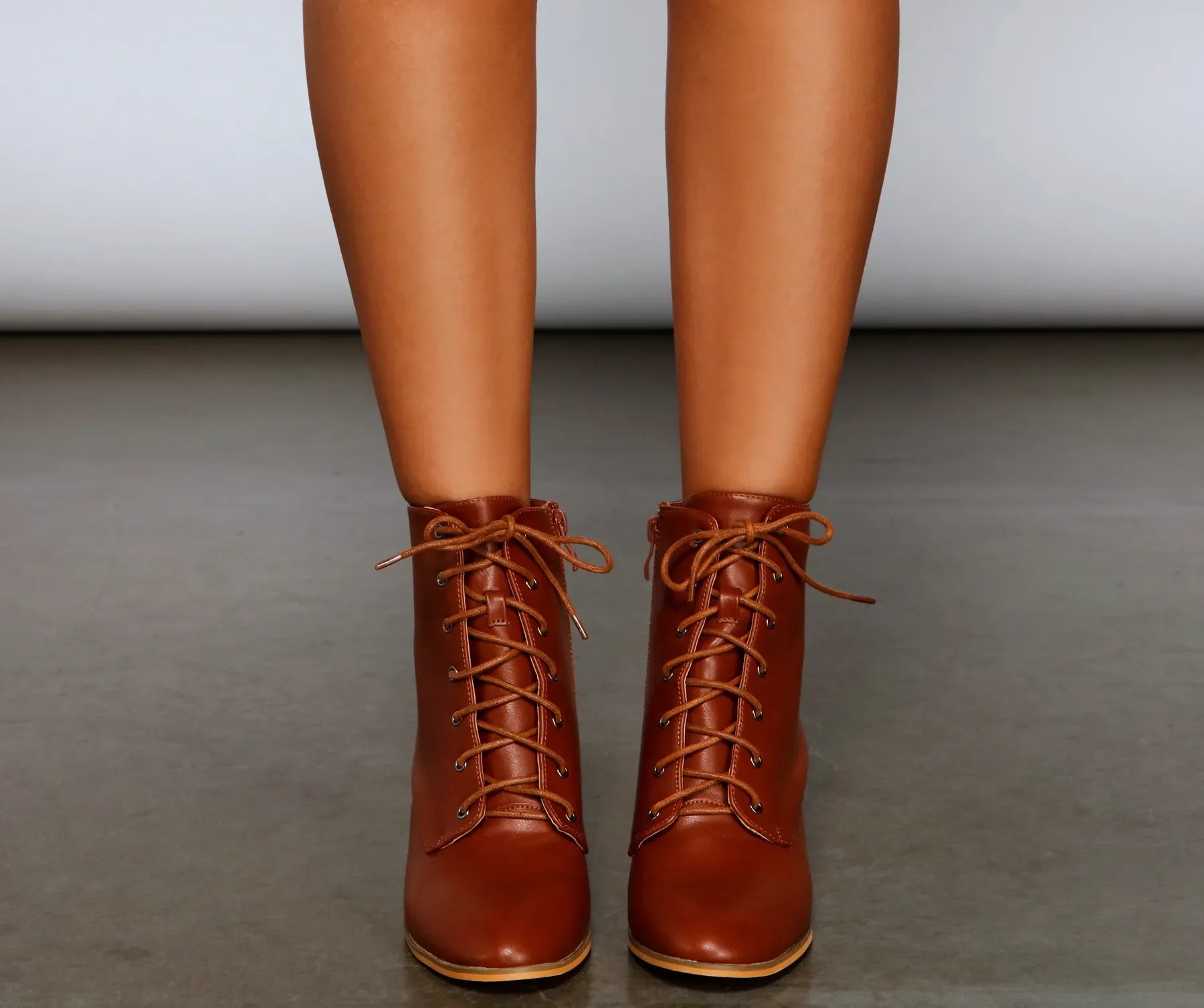 Cozy Cutie Lace-Up Block Heel Booties - Image 7