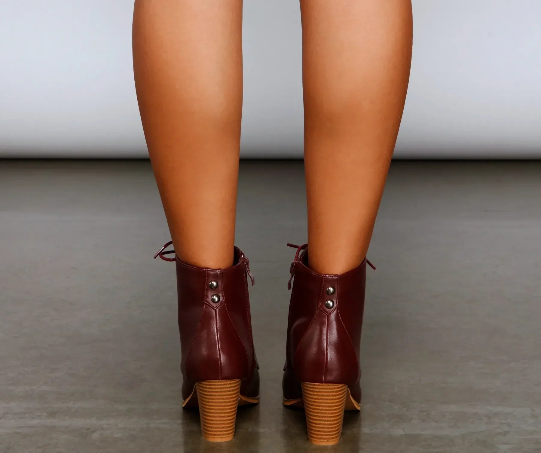 Cozy Cutie Lace-Up Block Heel Booties - Image 5