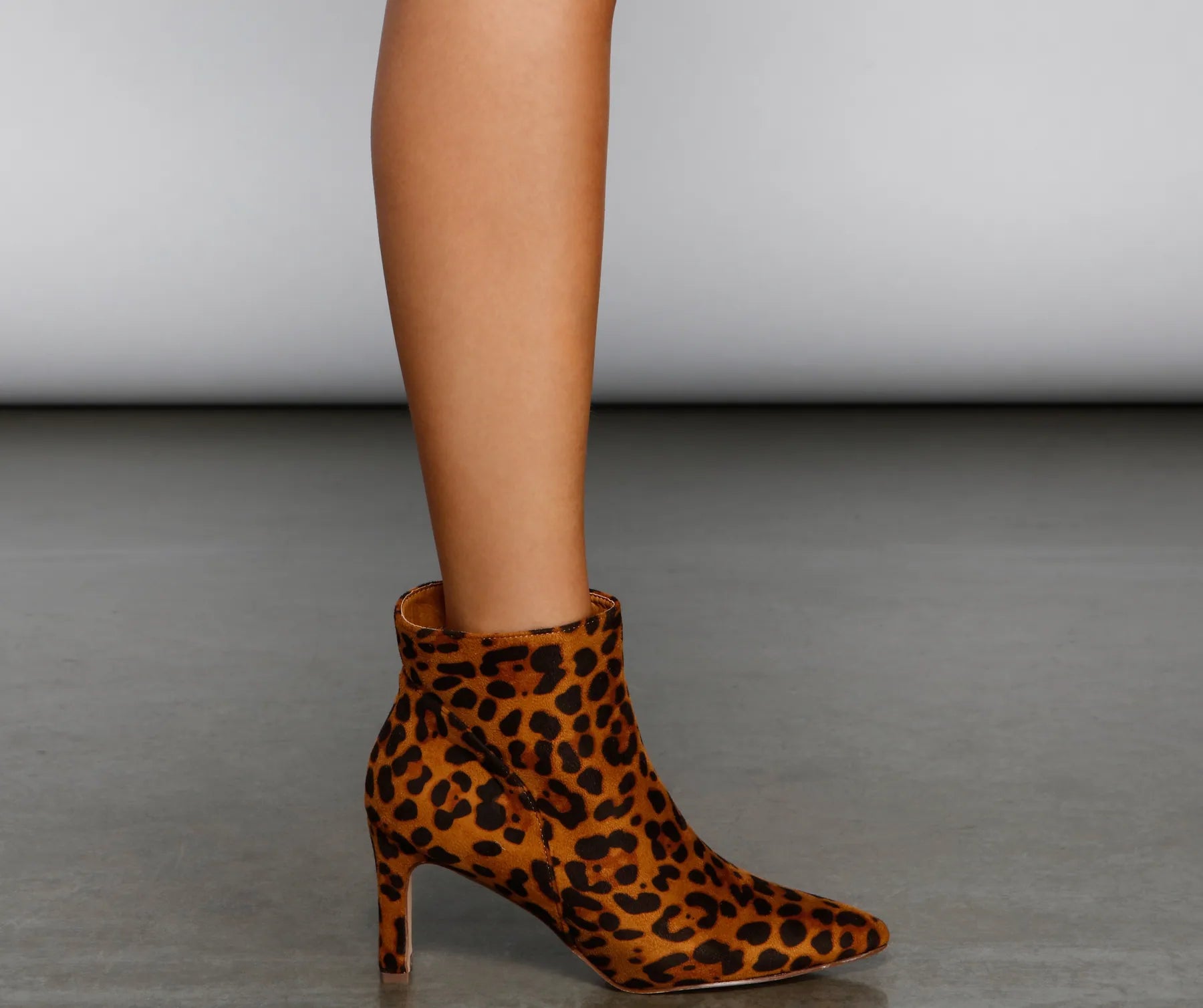 Purrfect Look Leopard Print Booties - Image 4