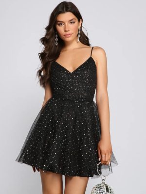 Mia Sequin Tulle Party Dress