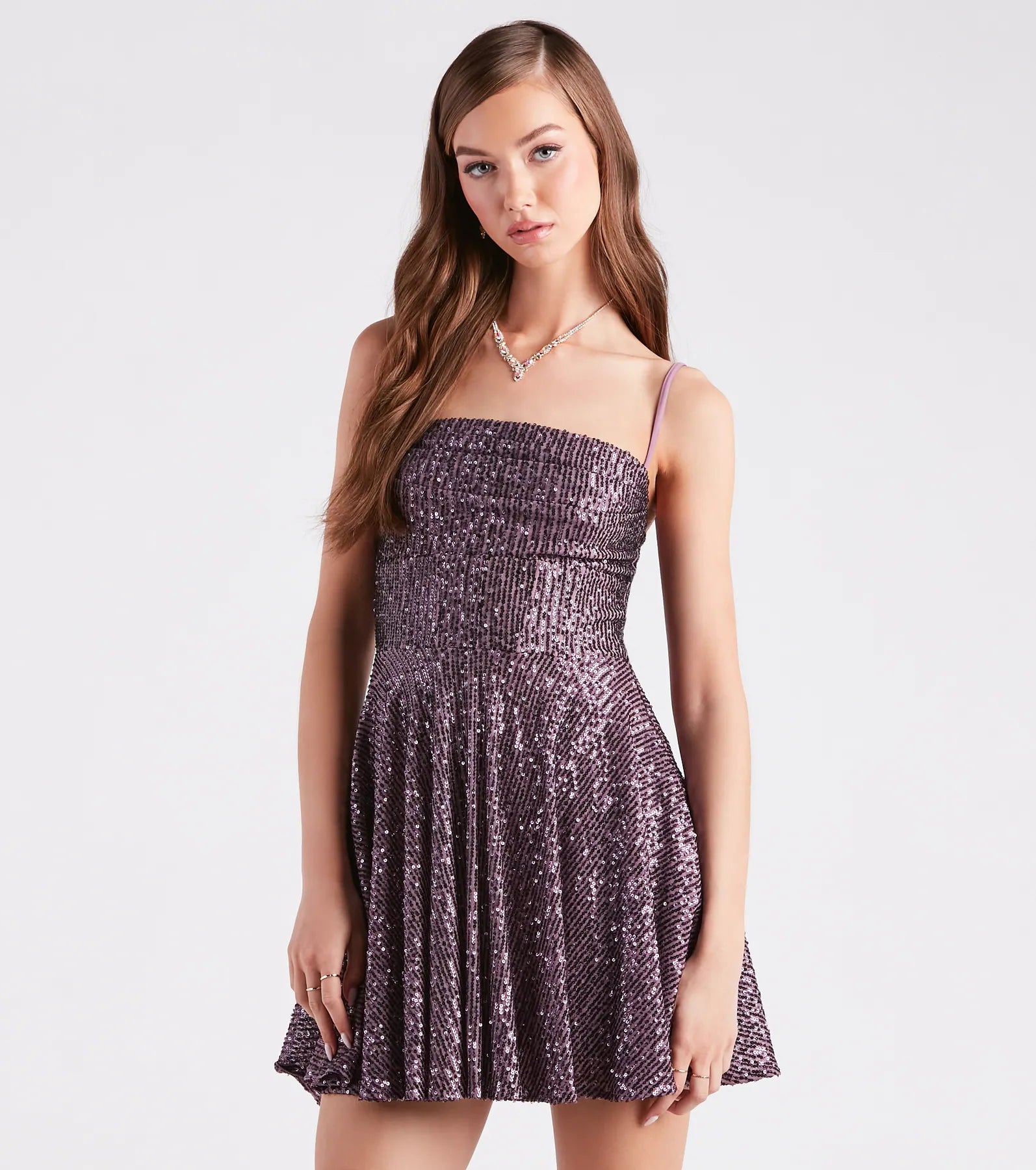 Marybelle Sequin A-Line Dress - Image 5