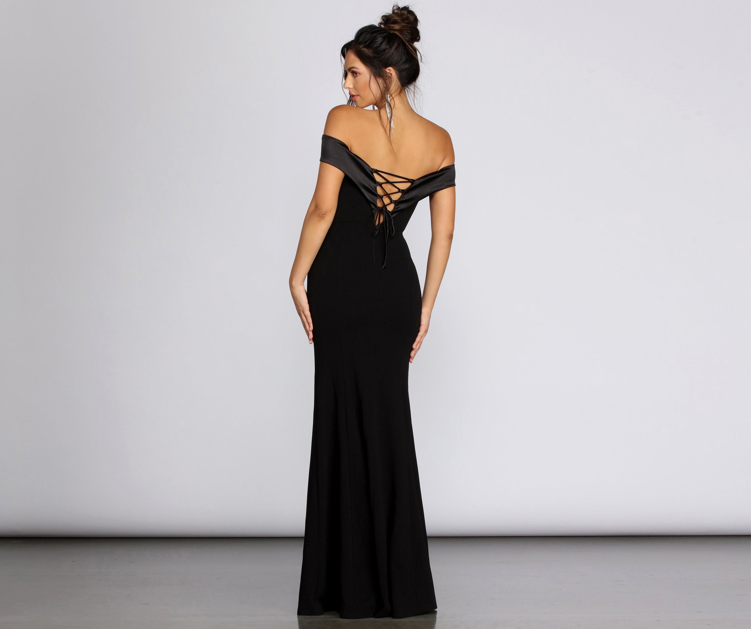 Monet Off Shoulder Evening Gown - Image 2