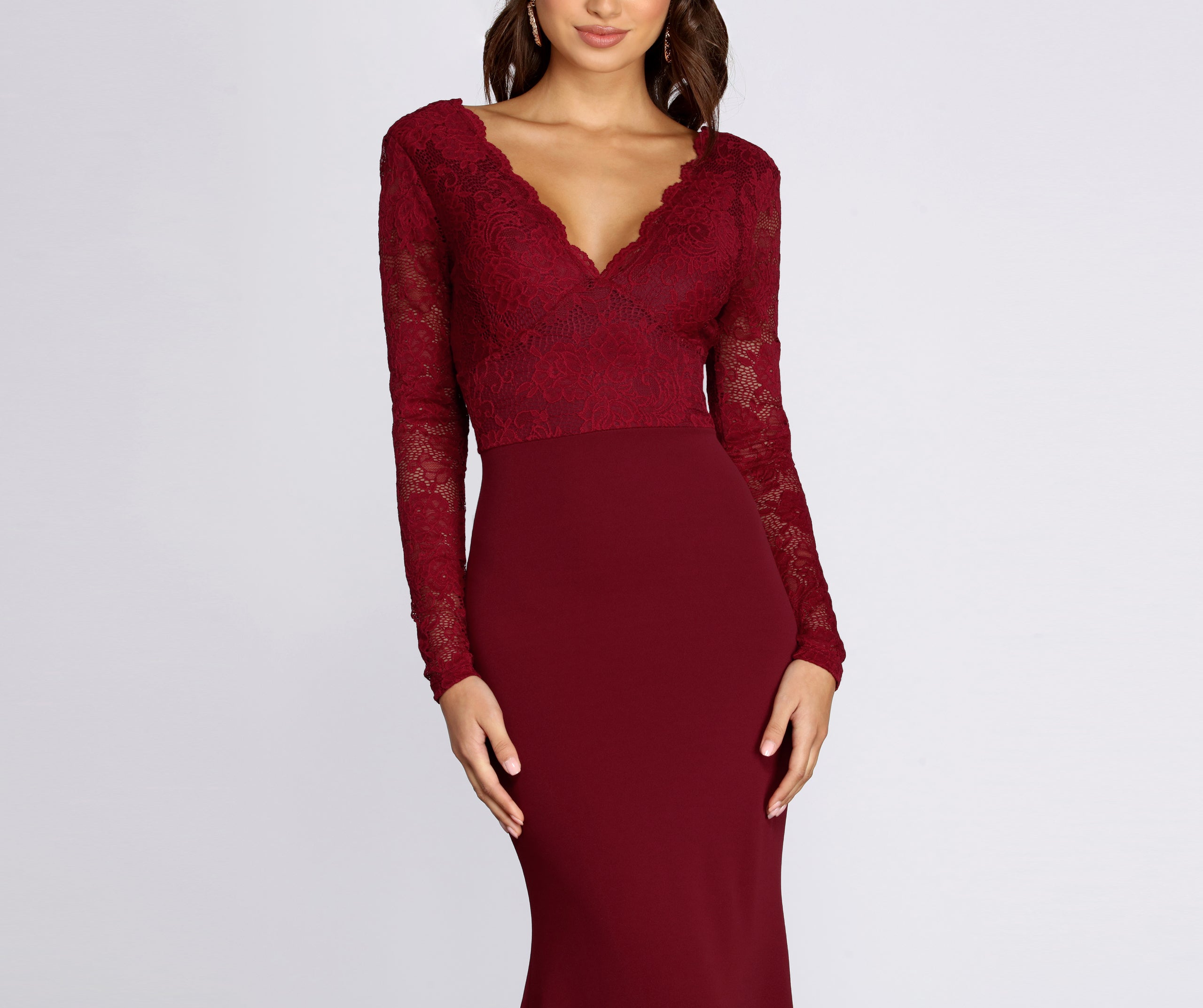 Luciana Formal Lace Mermaid Dress - Image 4