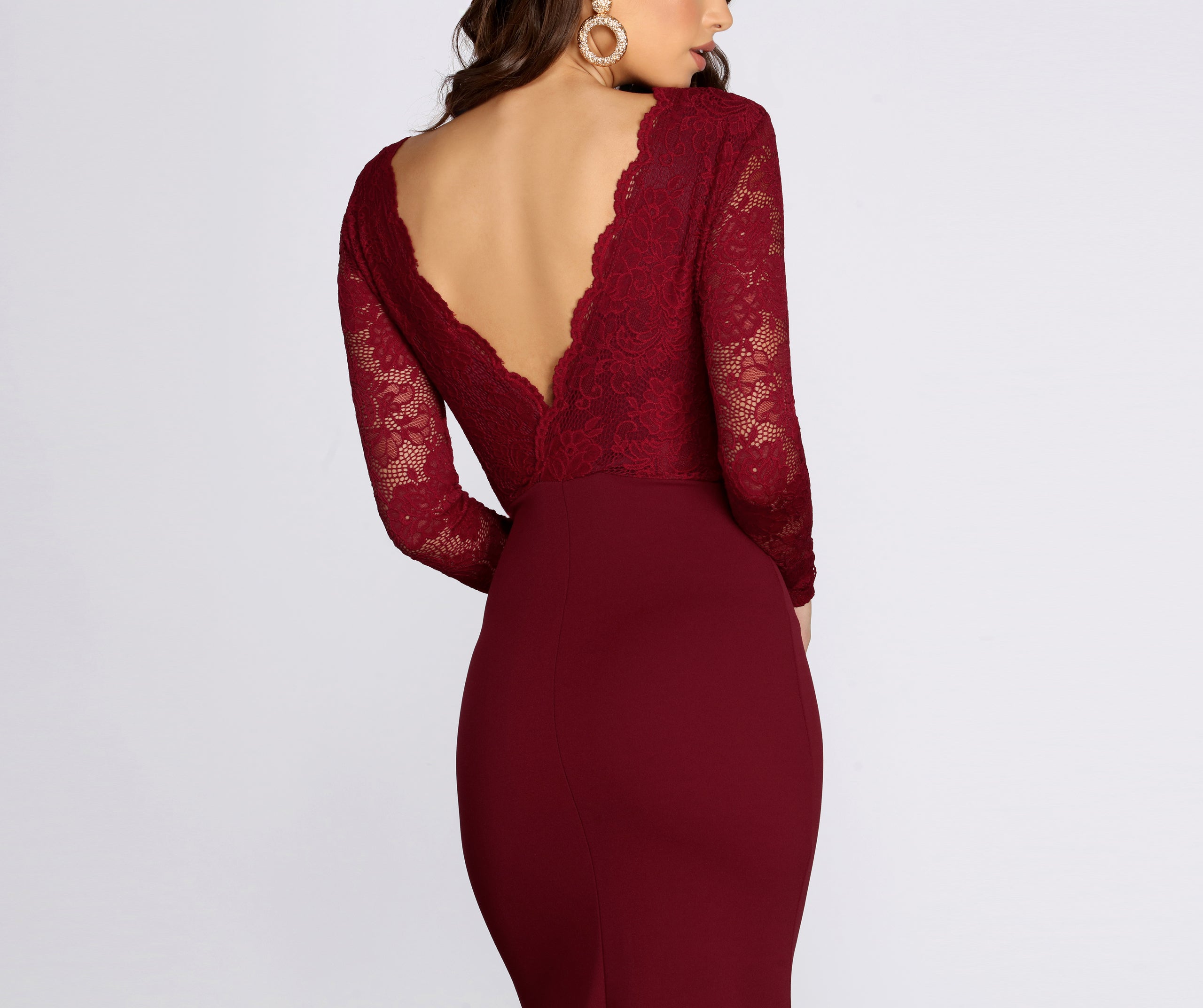 Luciana Formal Lace Mermaid Dress - Image 5