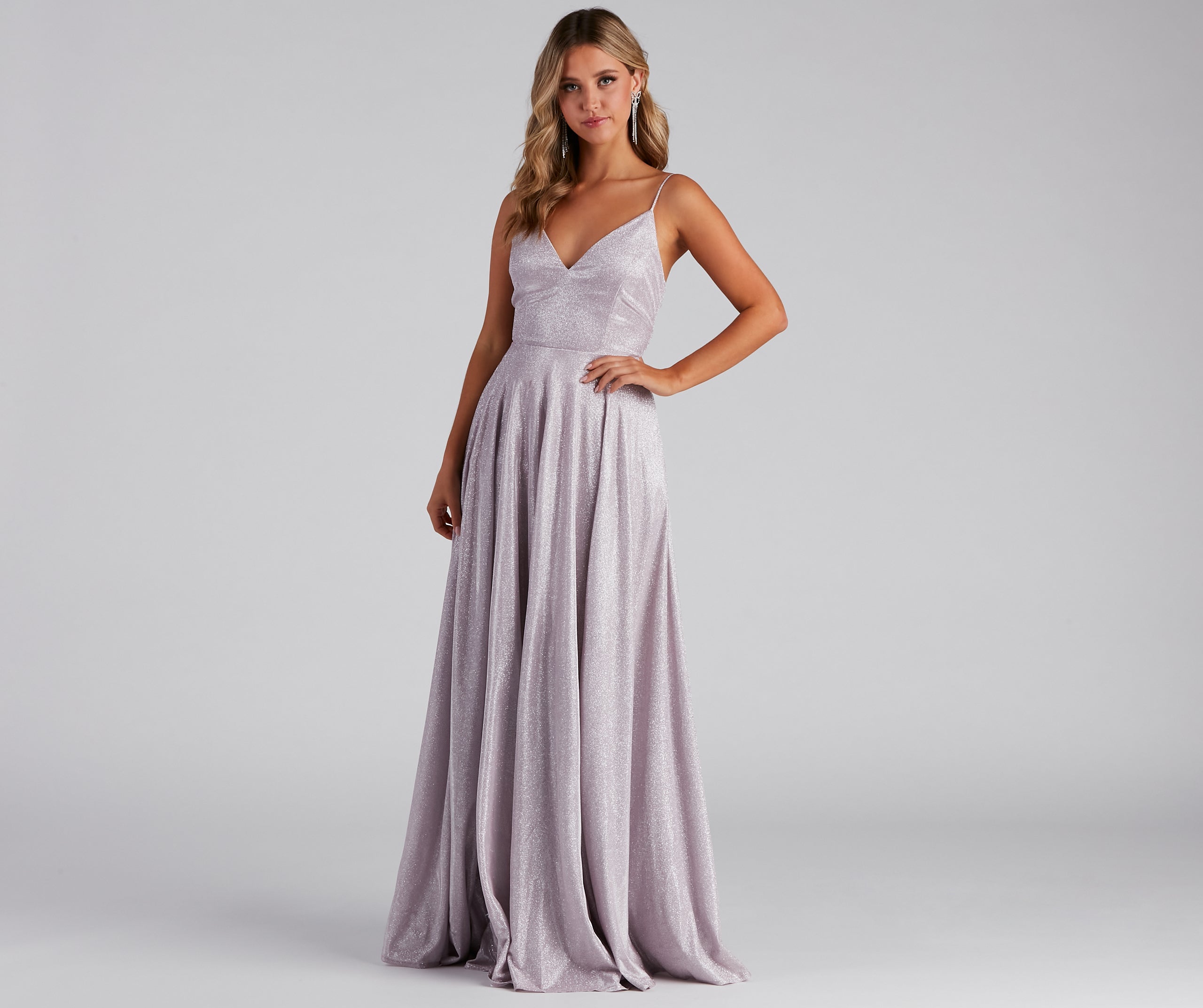 Kimora Formal Woven Glitter A-Line Dress - Image 7