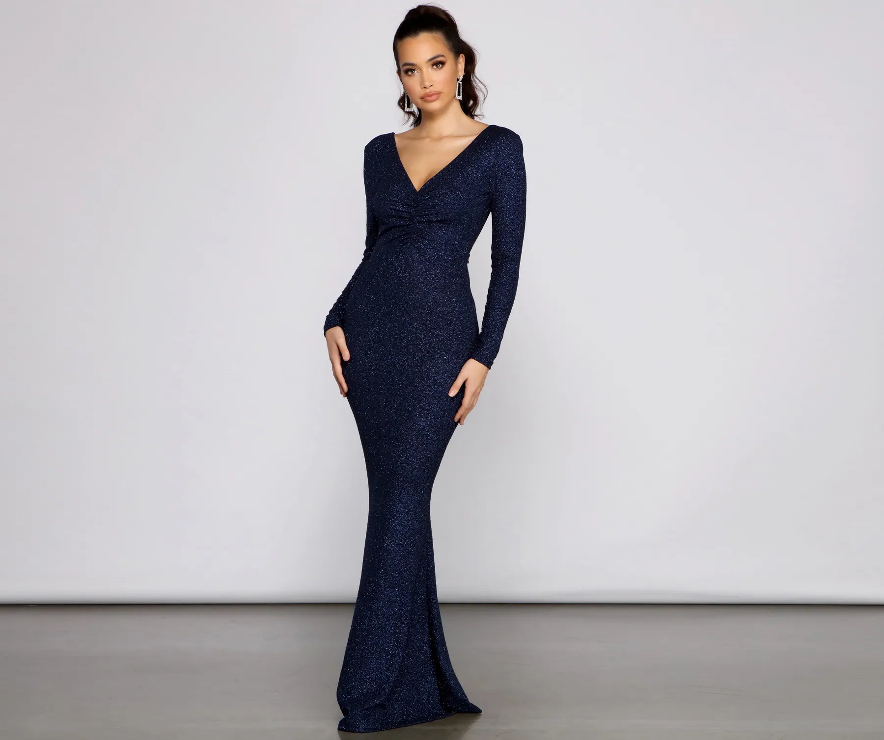 Brin Formal Open Back Glitter Dress - Image 2