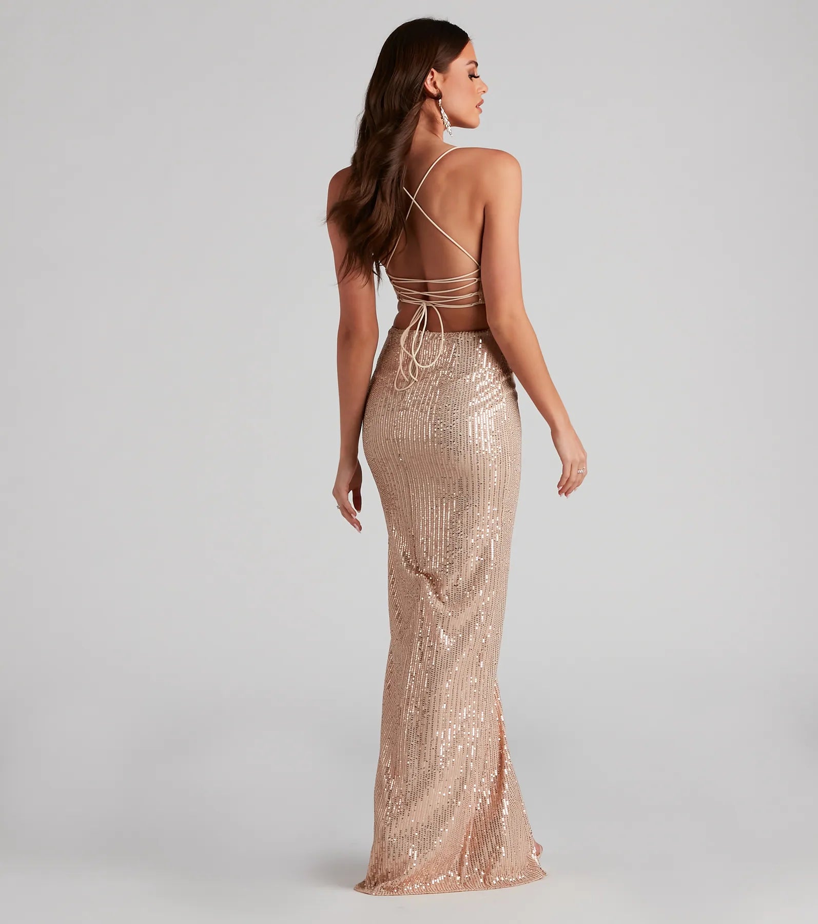 Annie Formal Sequin Long Dress - Image 3