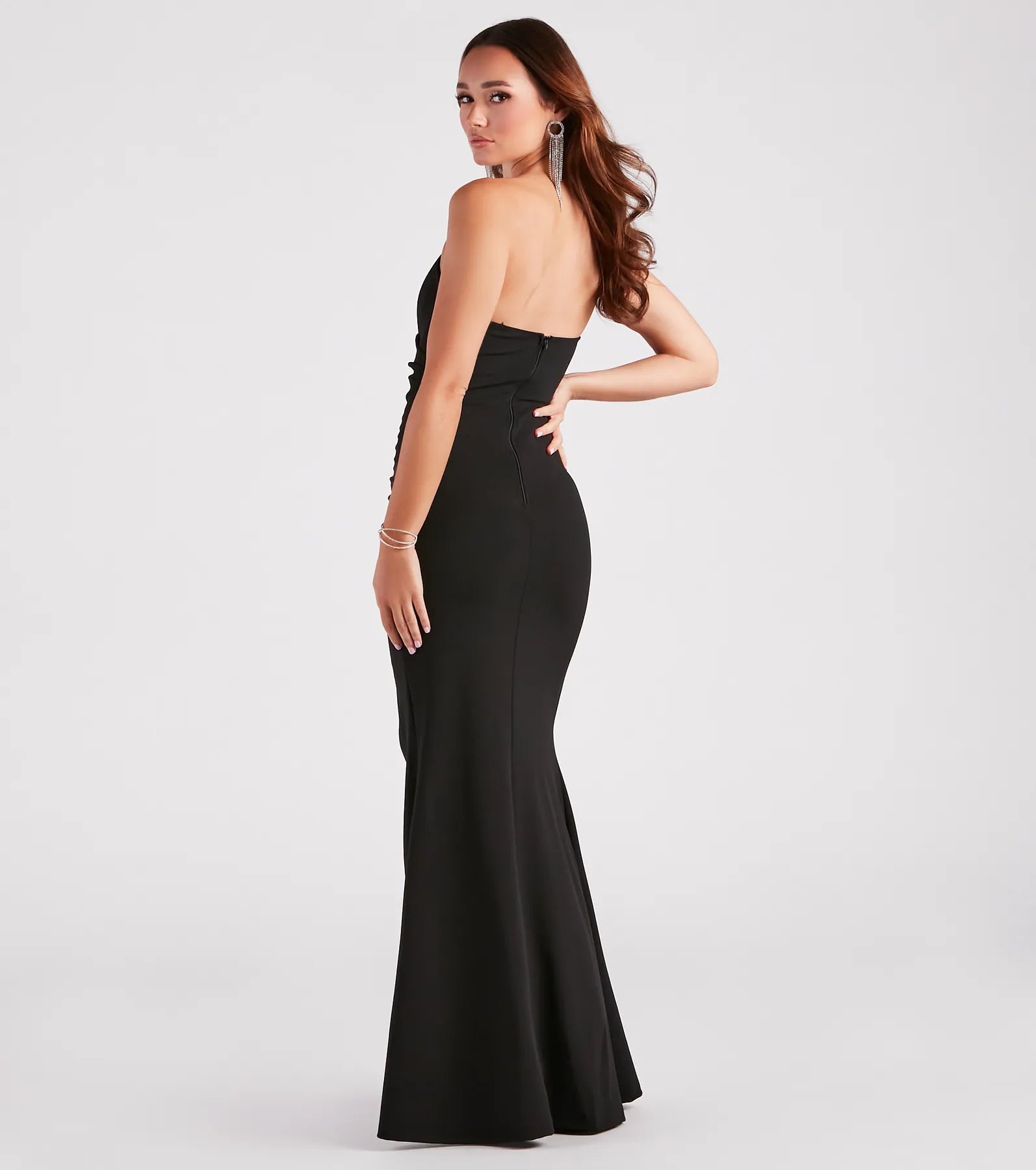 Jocelyn Formal Strapless High Slit Mermaid Dress - Image 2