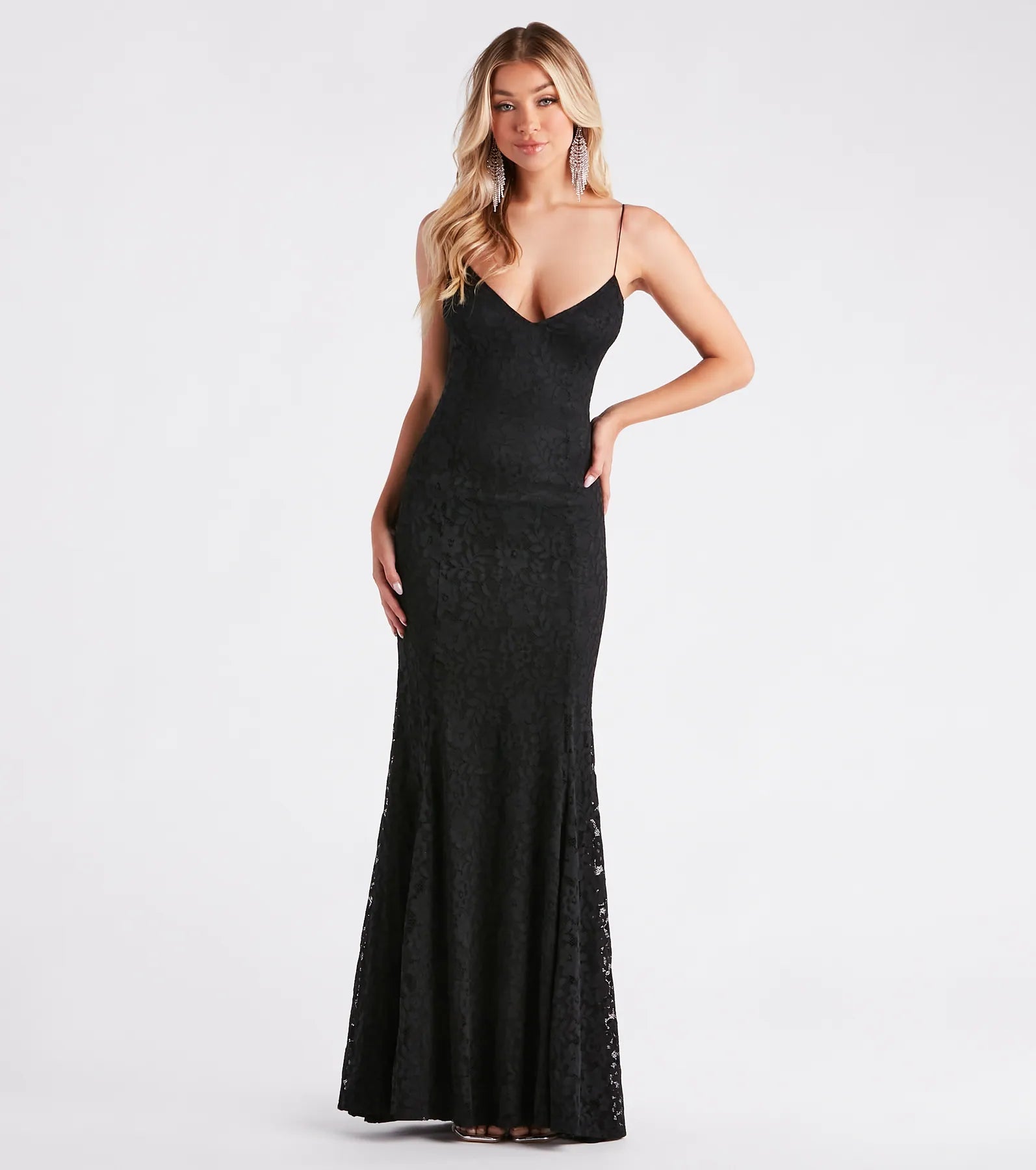 Joan Formal Lace Low Back Mermaid Dress - Image 2