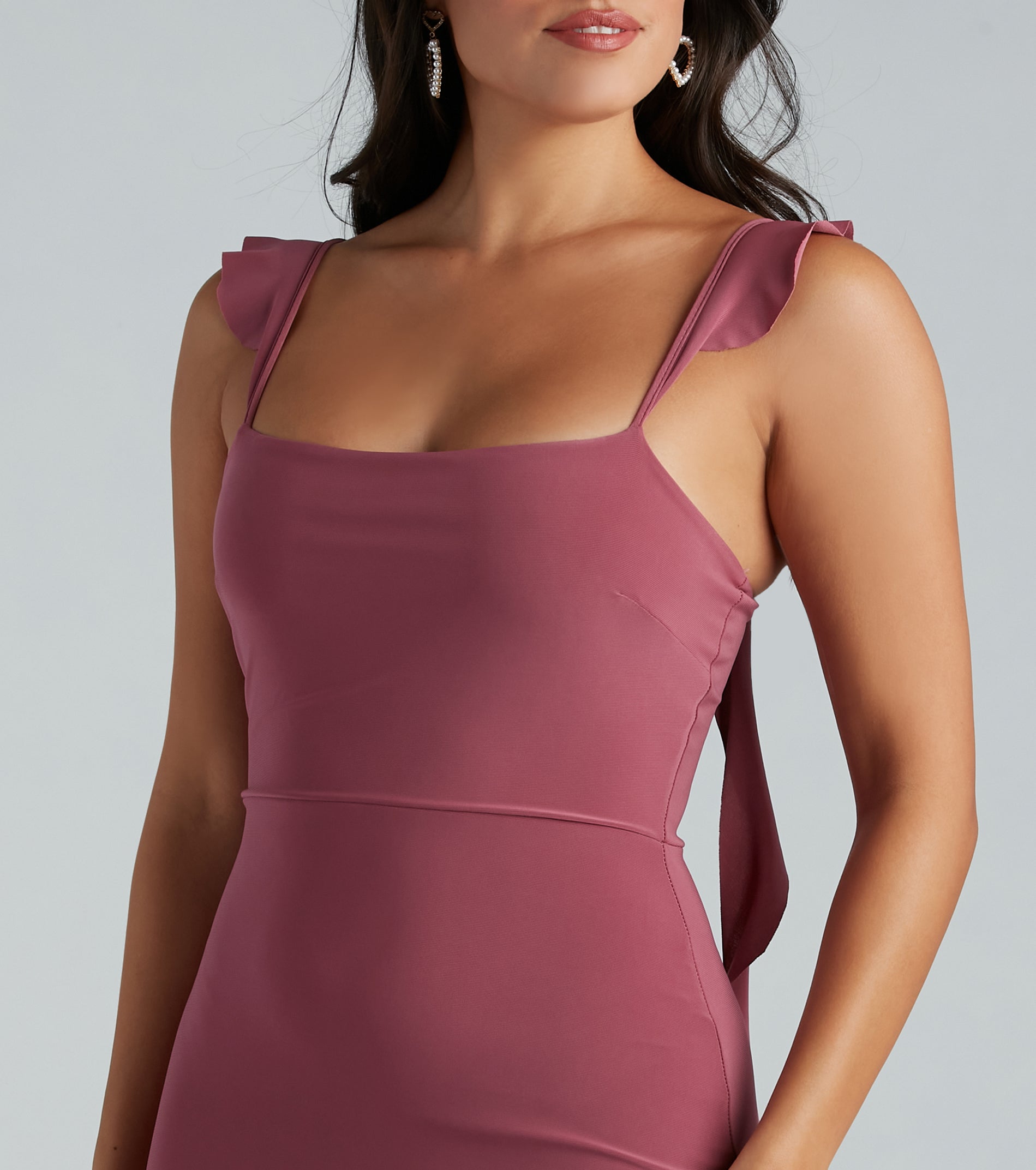 Barbara Formal Ruffle Mermaid Dress - Image 4