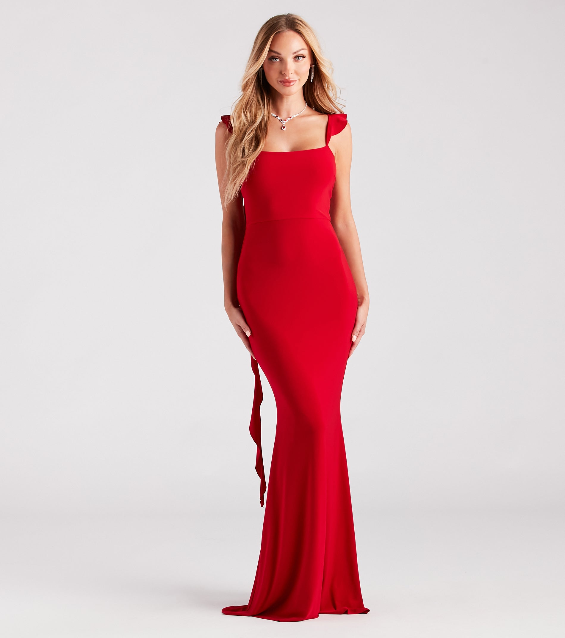 Barbara Formal Ruffle Mermaid Dress - Image 6