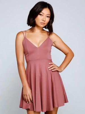 Flirty And Frilly Pleated Skater Dress