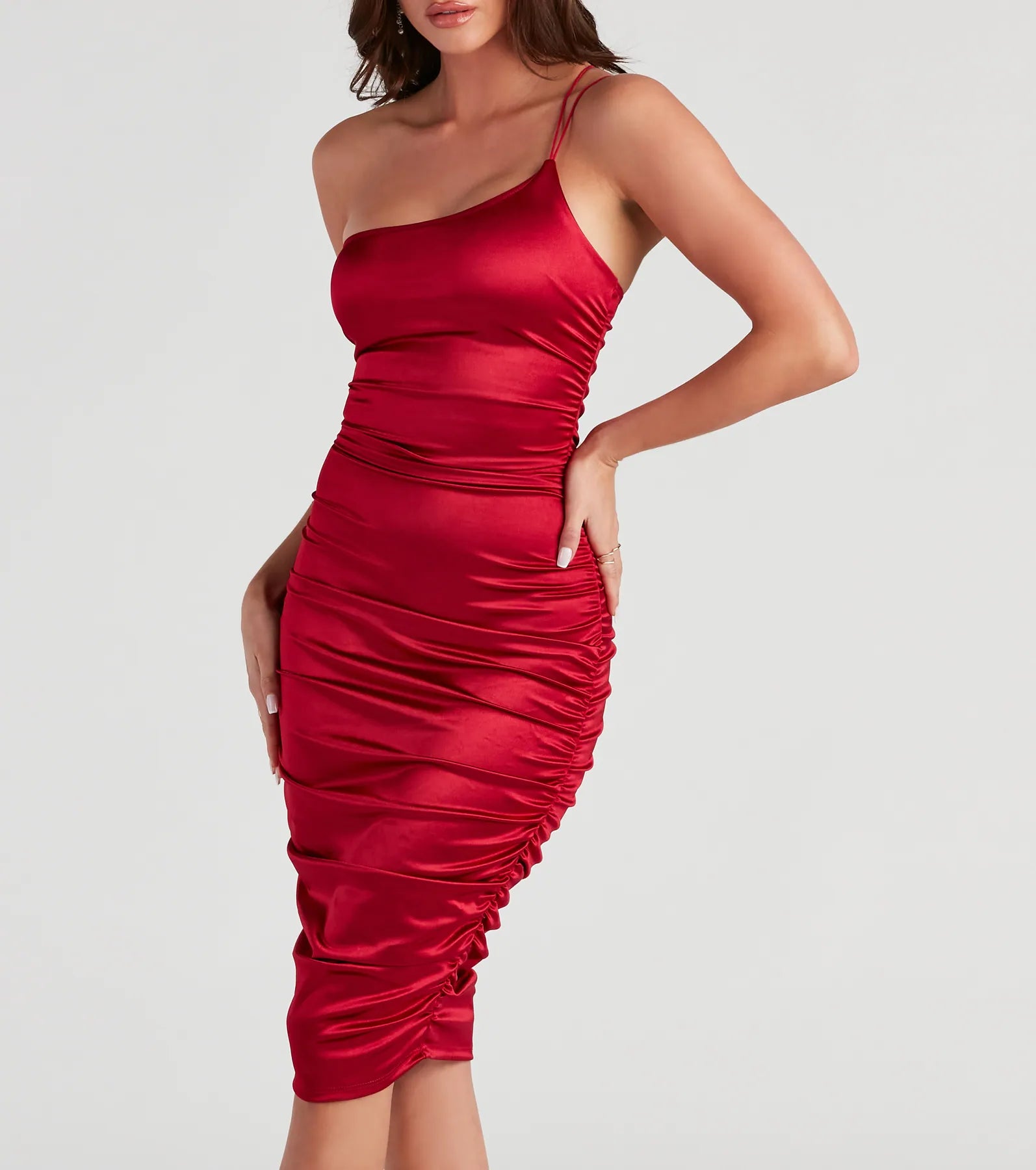 Ready For It Satin Midi Dress - Image 4