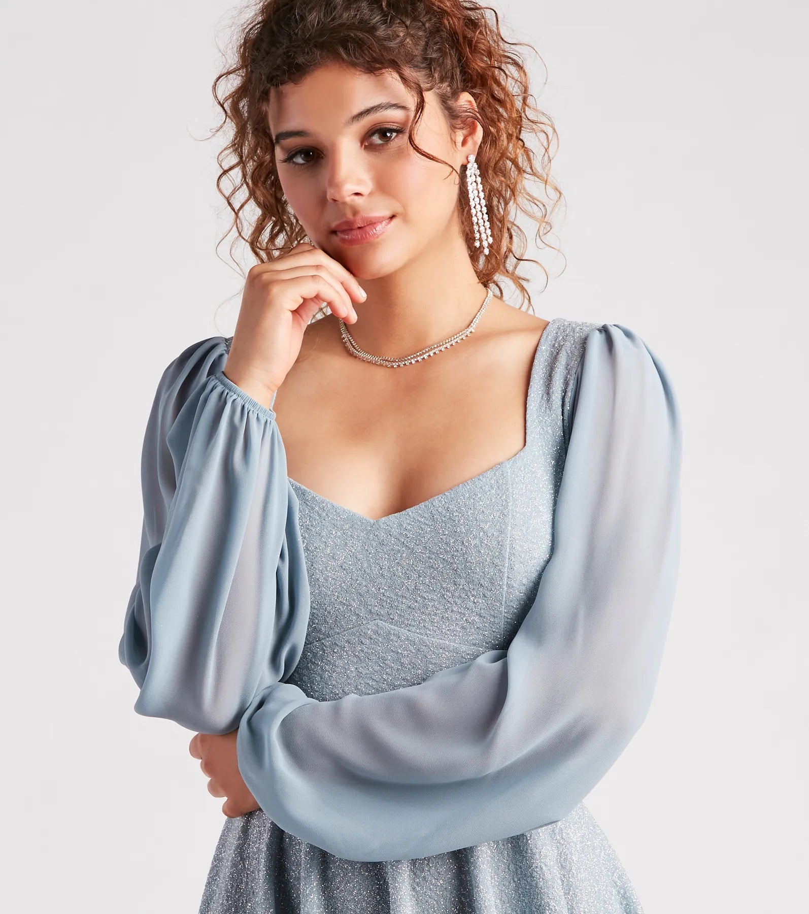 Captivate In Glitter Party Dress - Image 12