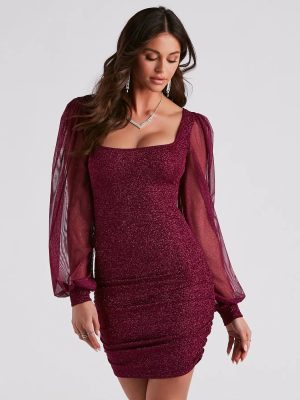 Glam Up The Night Glitter Mini Dress