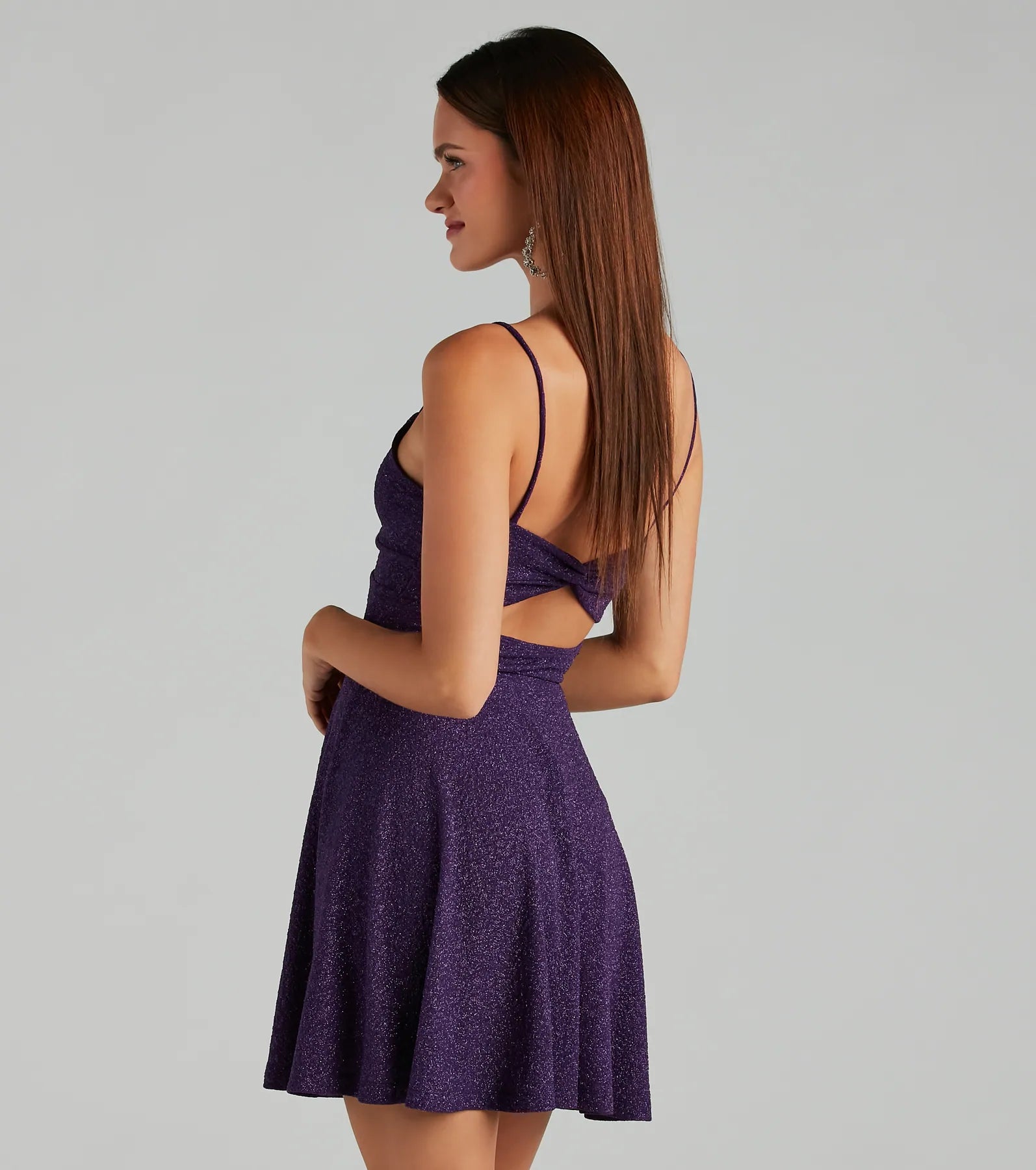 Spectacular Twirl Glitter Skater Dress - Image 6
