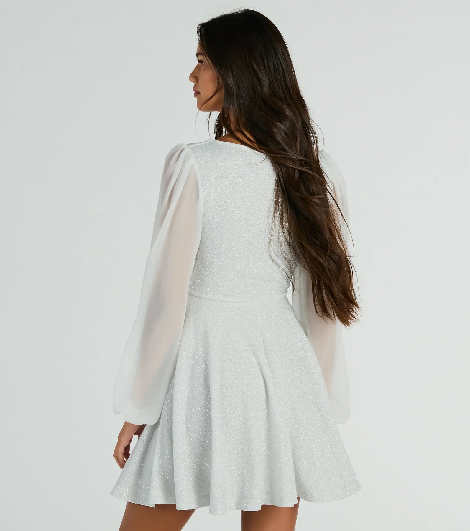Captivate In Glitter Party Dress - Image 2