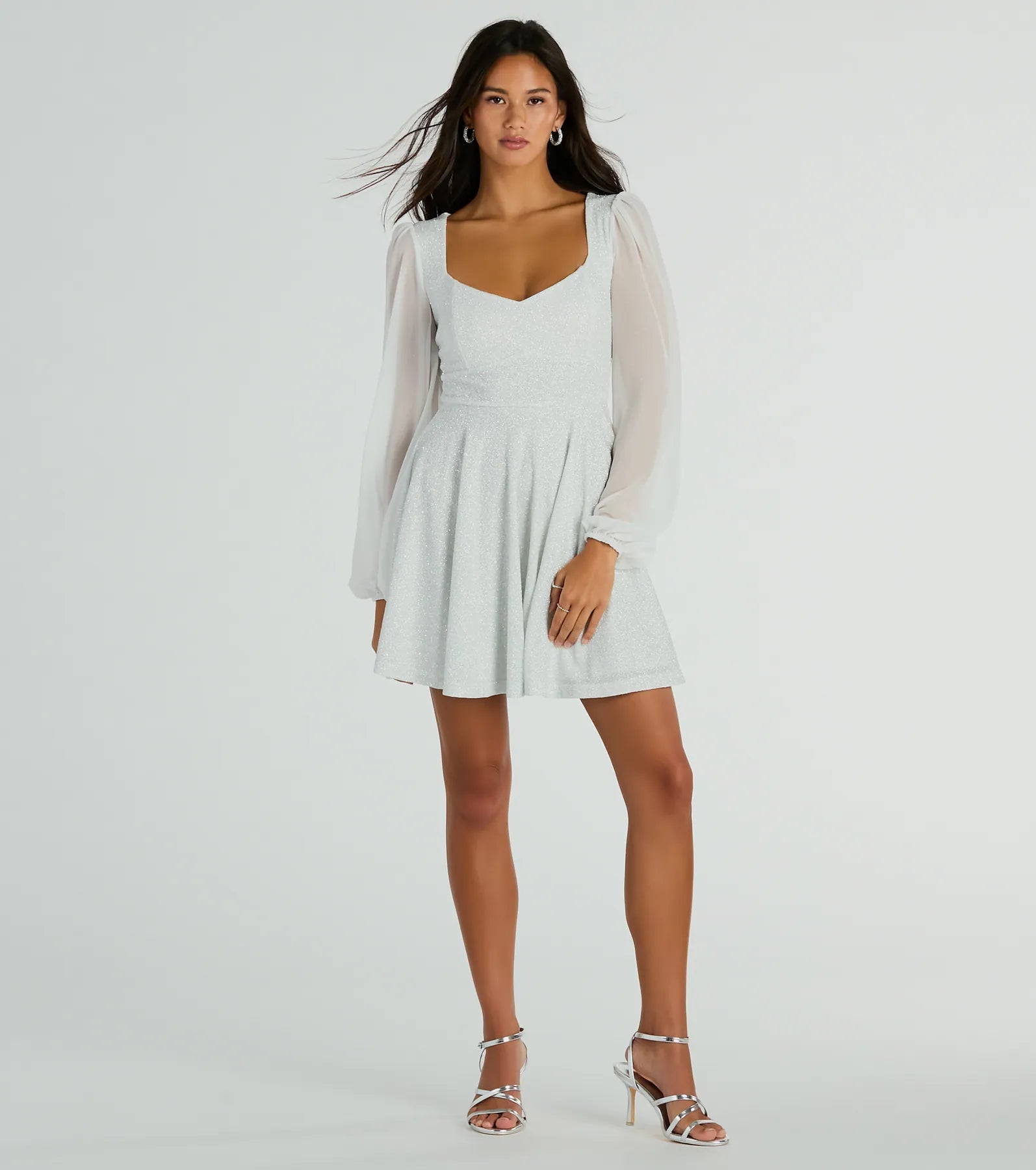 Captivate In Glitter Party Dress - Image 3