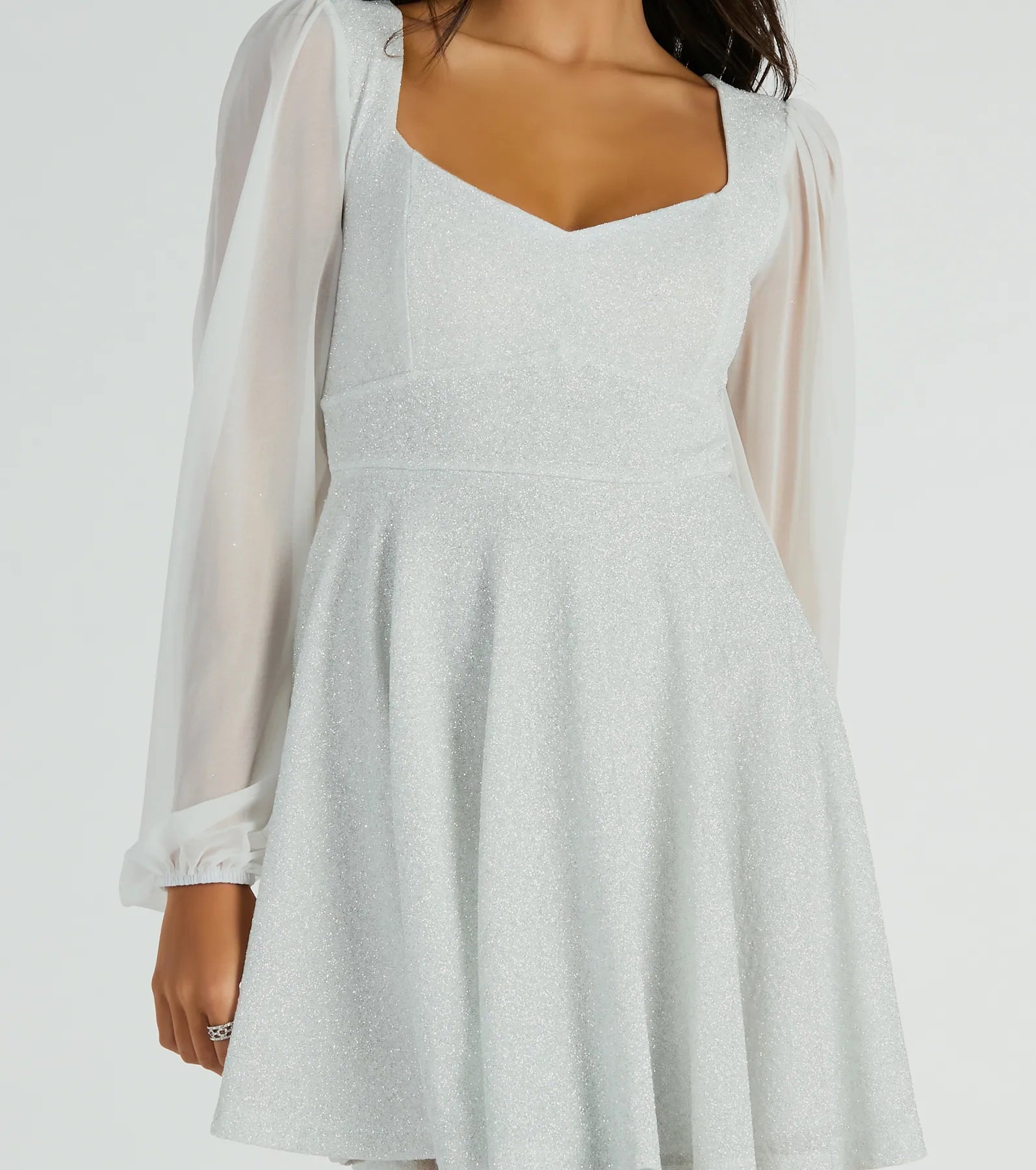 Captivate In Glitter Party Dress - Image 4
