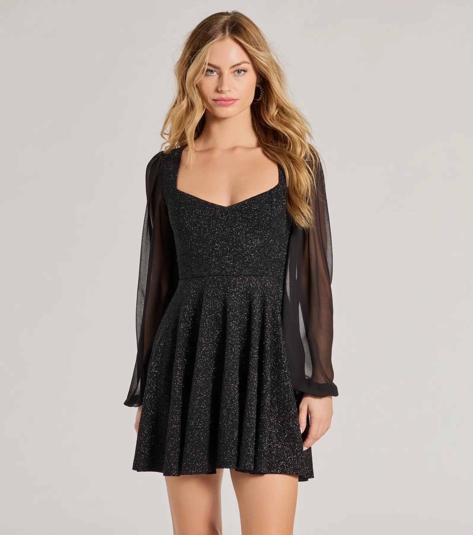 Captivate In Glitter Party Dress - Image 5