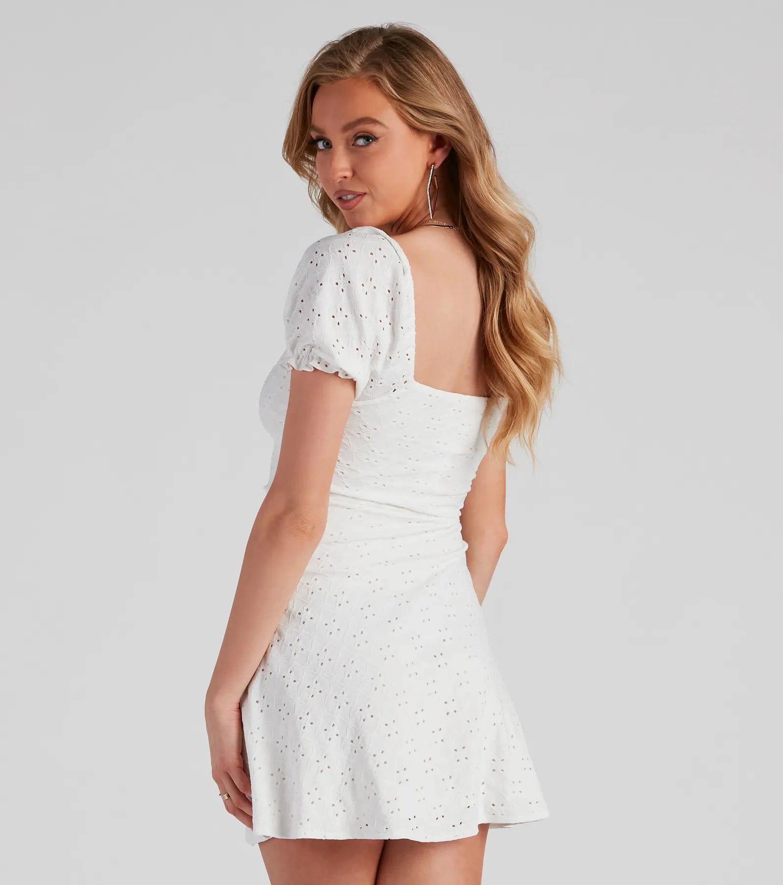 Make Way Square Neck Skater Dress - Image 3