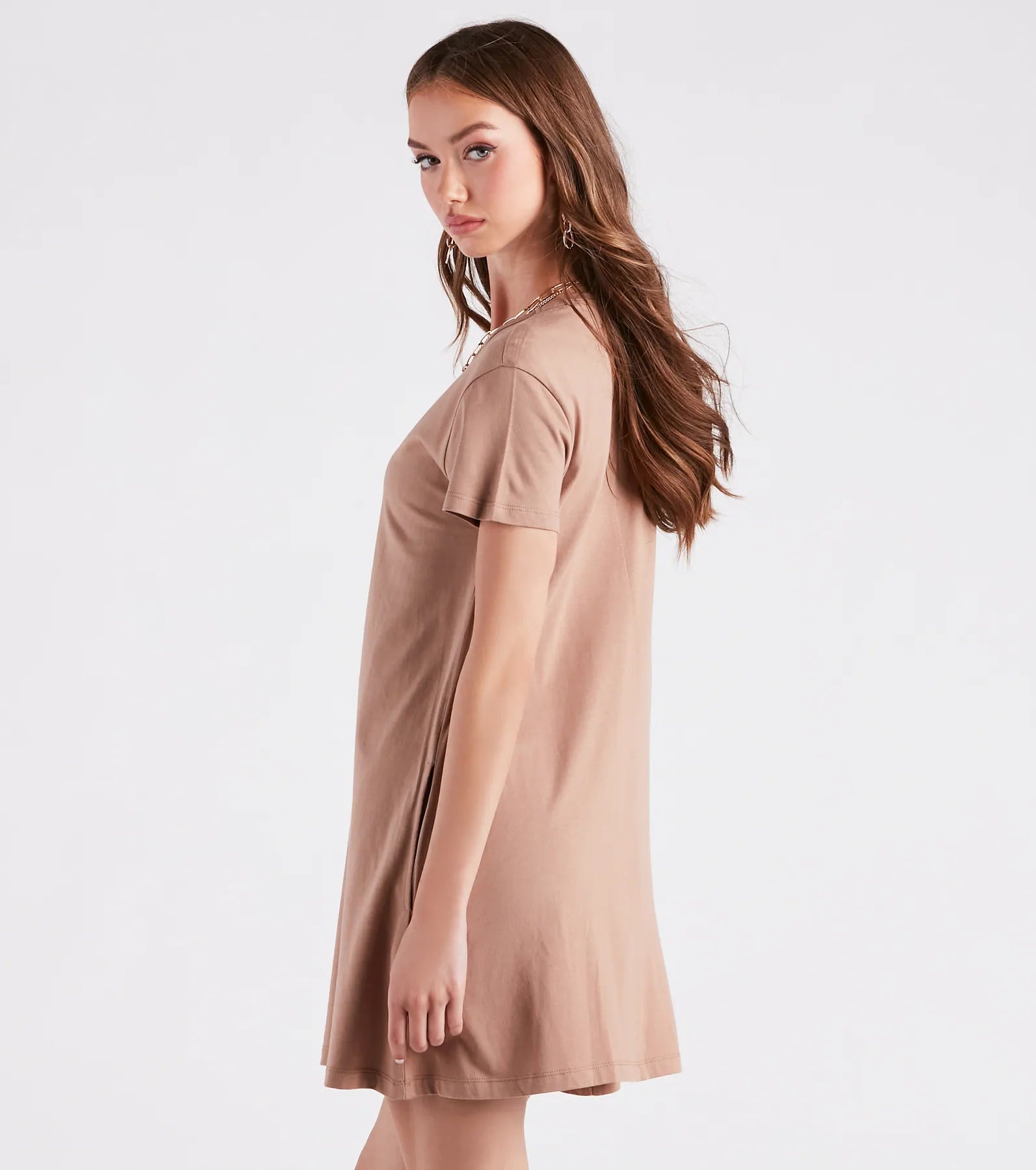 Effortless And Breezy Short T-Shirt Dress - Image 6