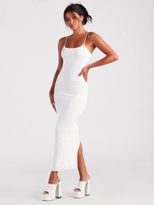 Looking Sensational Smooth Knit Maxi Dress