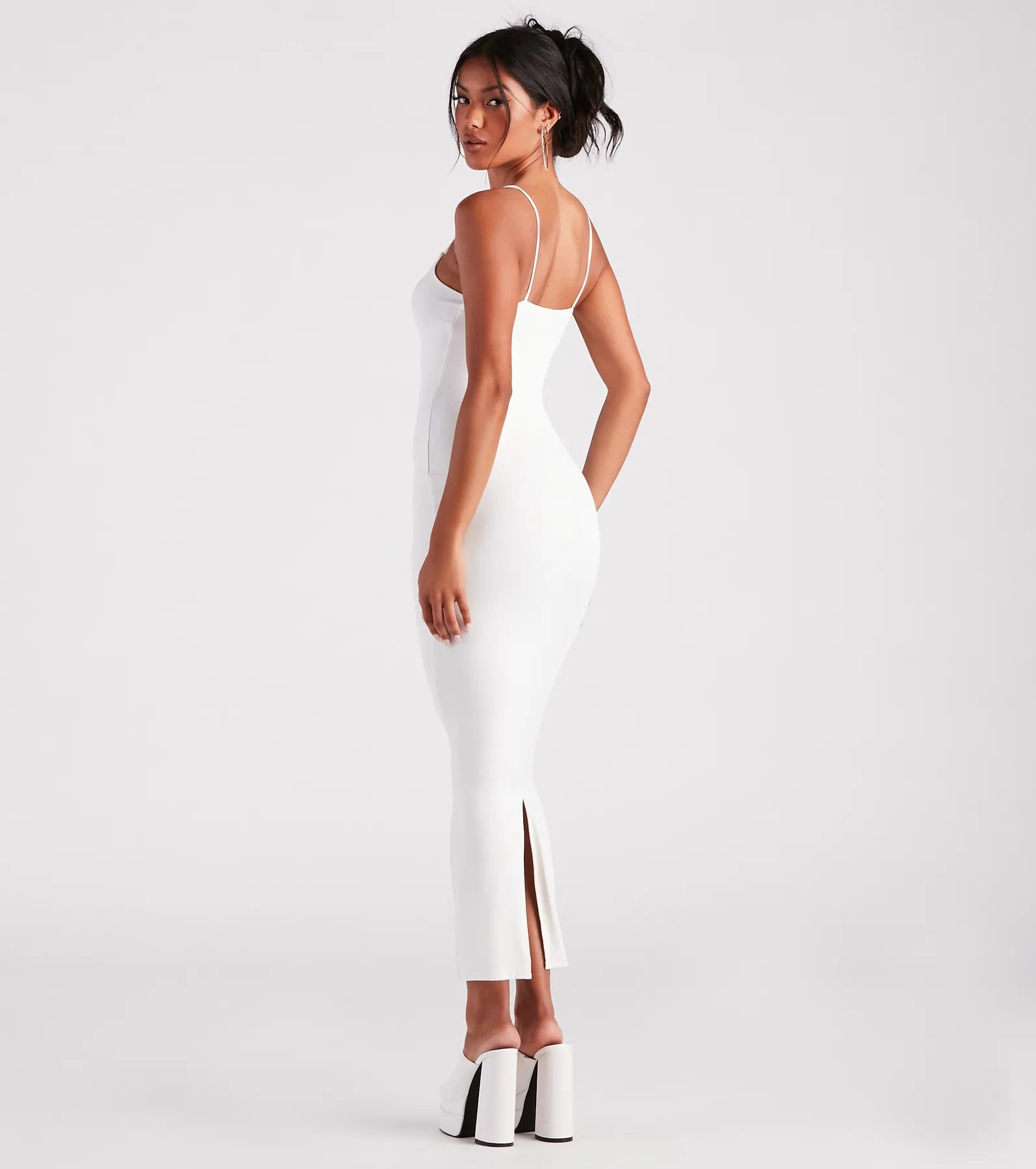Looking Sensational Smooth Knit Maxi Dress - Image 2
