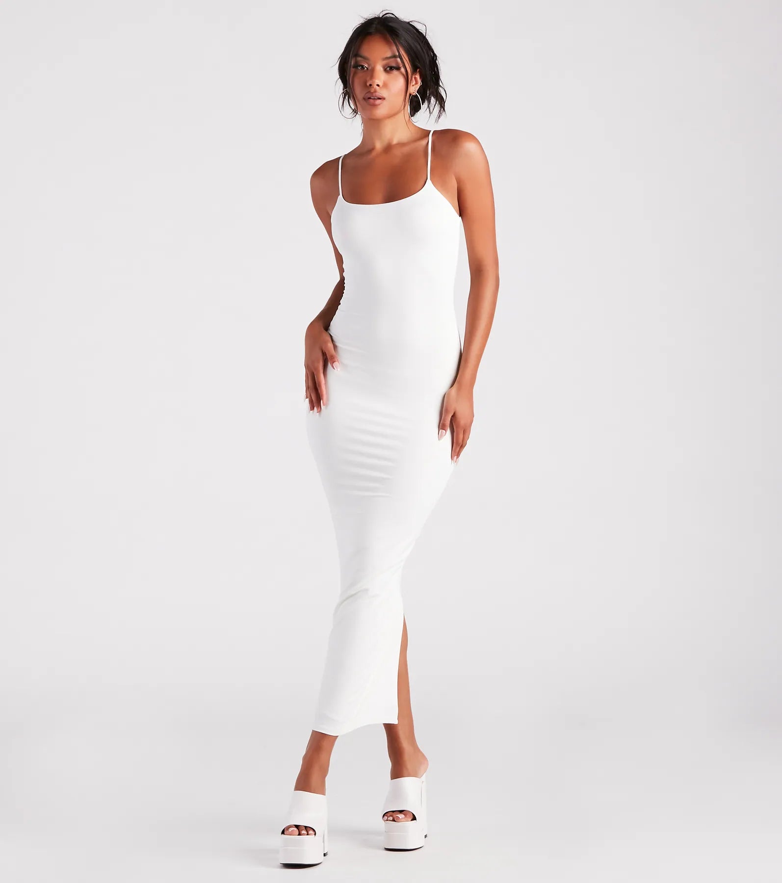 Looking Sensational Smooth Knit Maxi Dress - Image 3