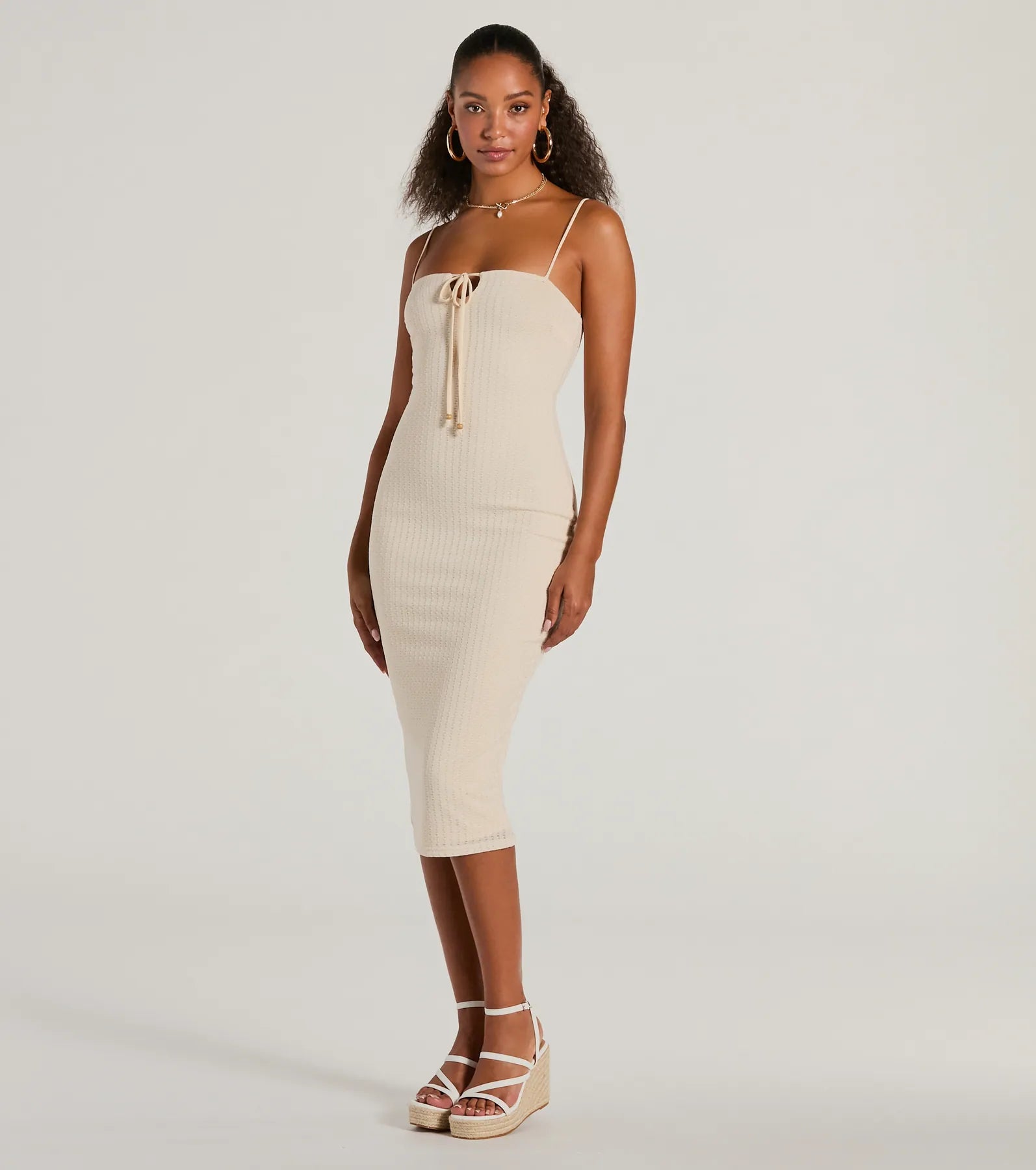 Effortless Blis Sleeveless Bodycon Knit Midi Dress - Image 4