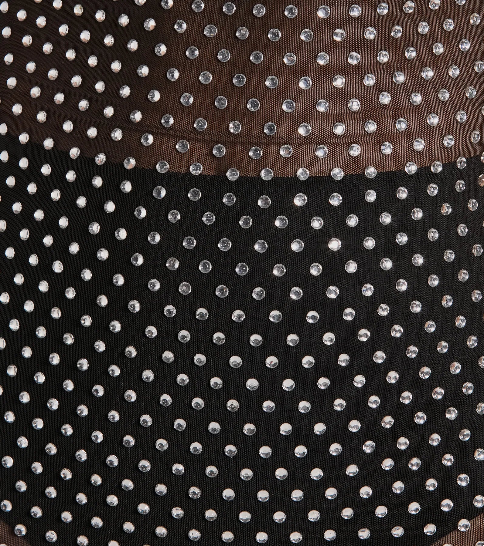 Remarkable Show-Stopper Rhinestone Mesh Mini Dress - Image 4