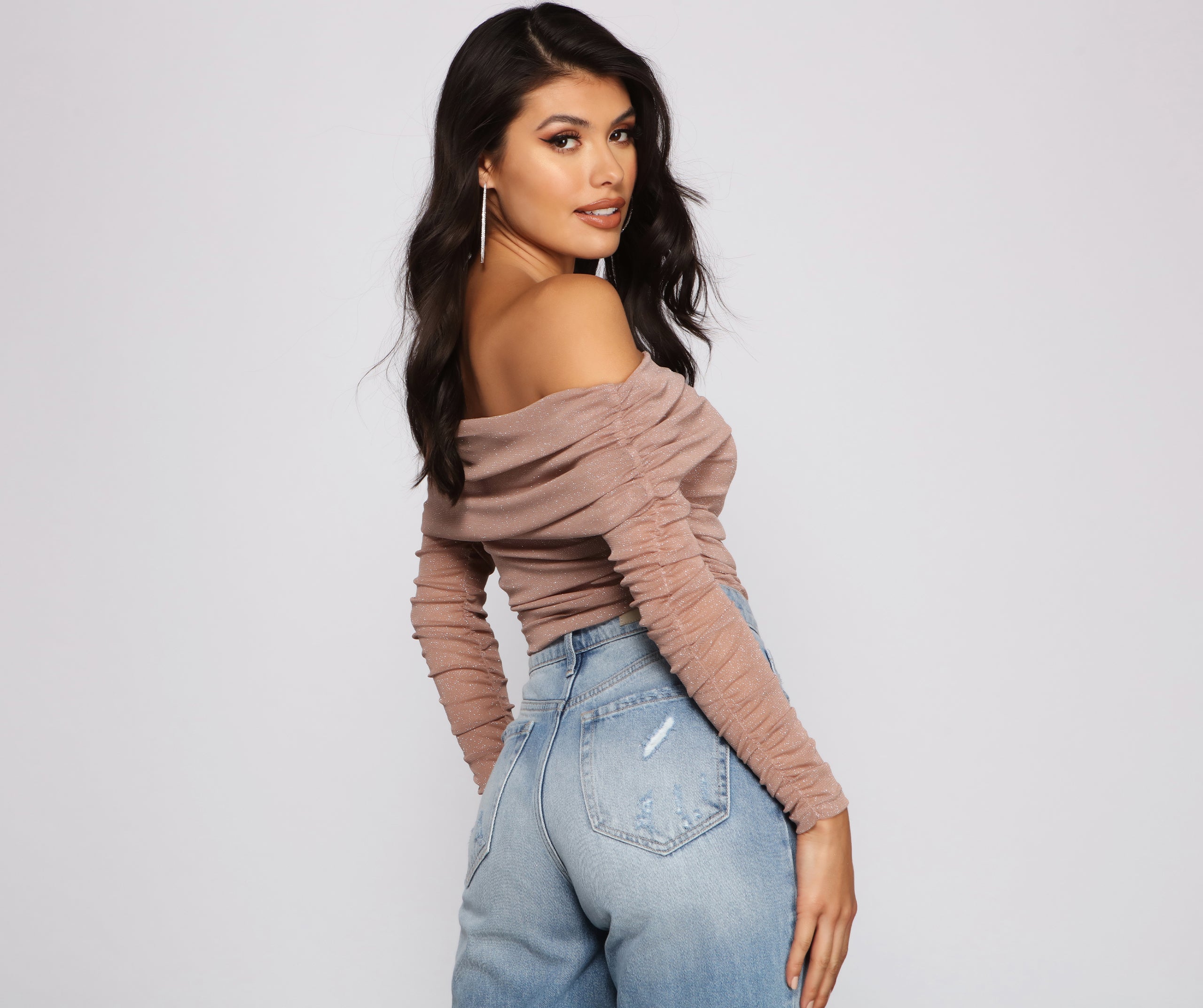 Shimmer Goals Shirred Bodysuit - Image 2