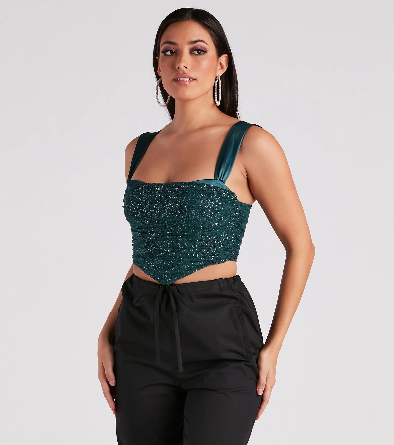 Awestruck Satin Glitter Bustier - Image 5
