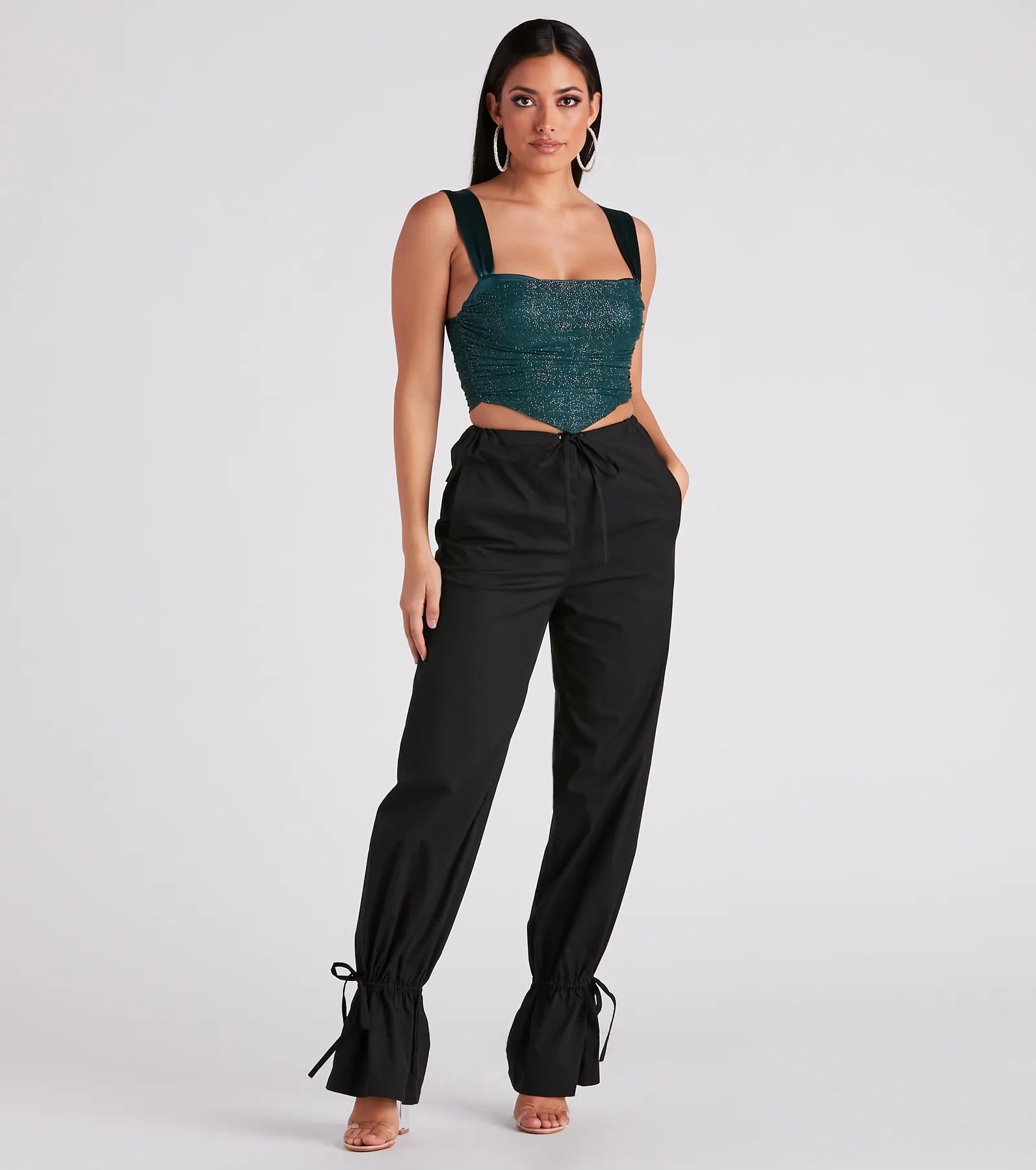 Awestruck Satin Glitter Bustier - Image 7