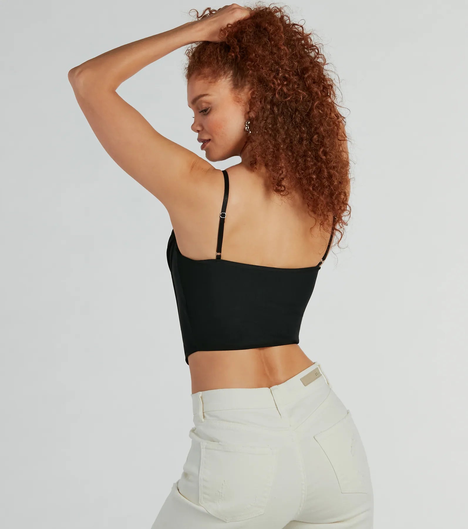 Sultry Perfection Mesh Cropped Bustier Top - Image 6