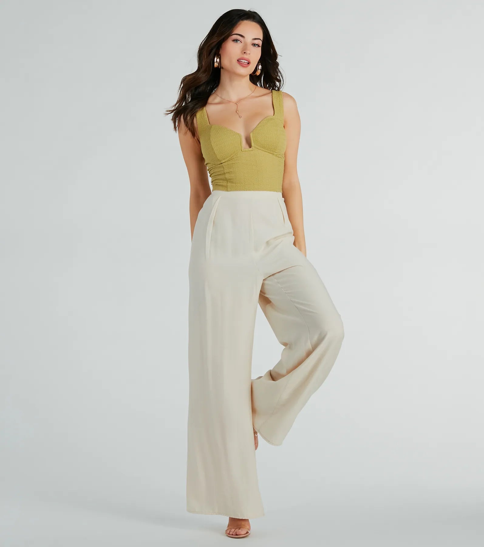 A Little Flirtation Texture Knit Crop Top - Image 3