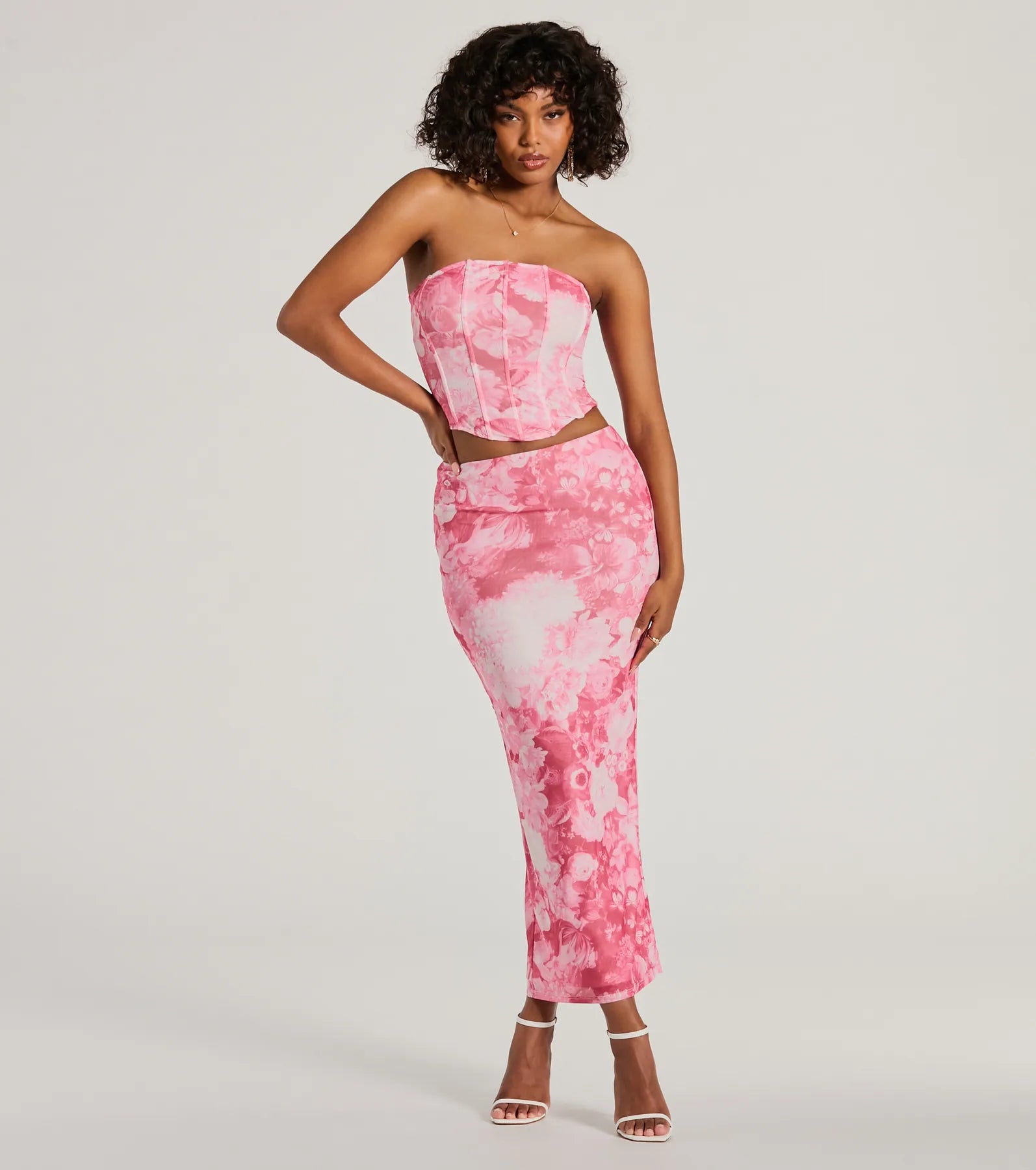 Floral Sensation Strapless Crop Bustier - Image 4