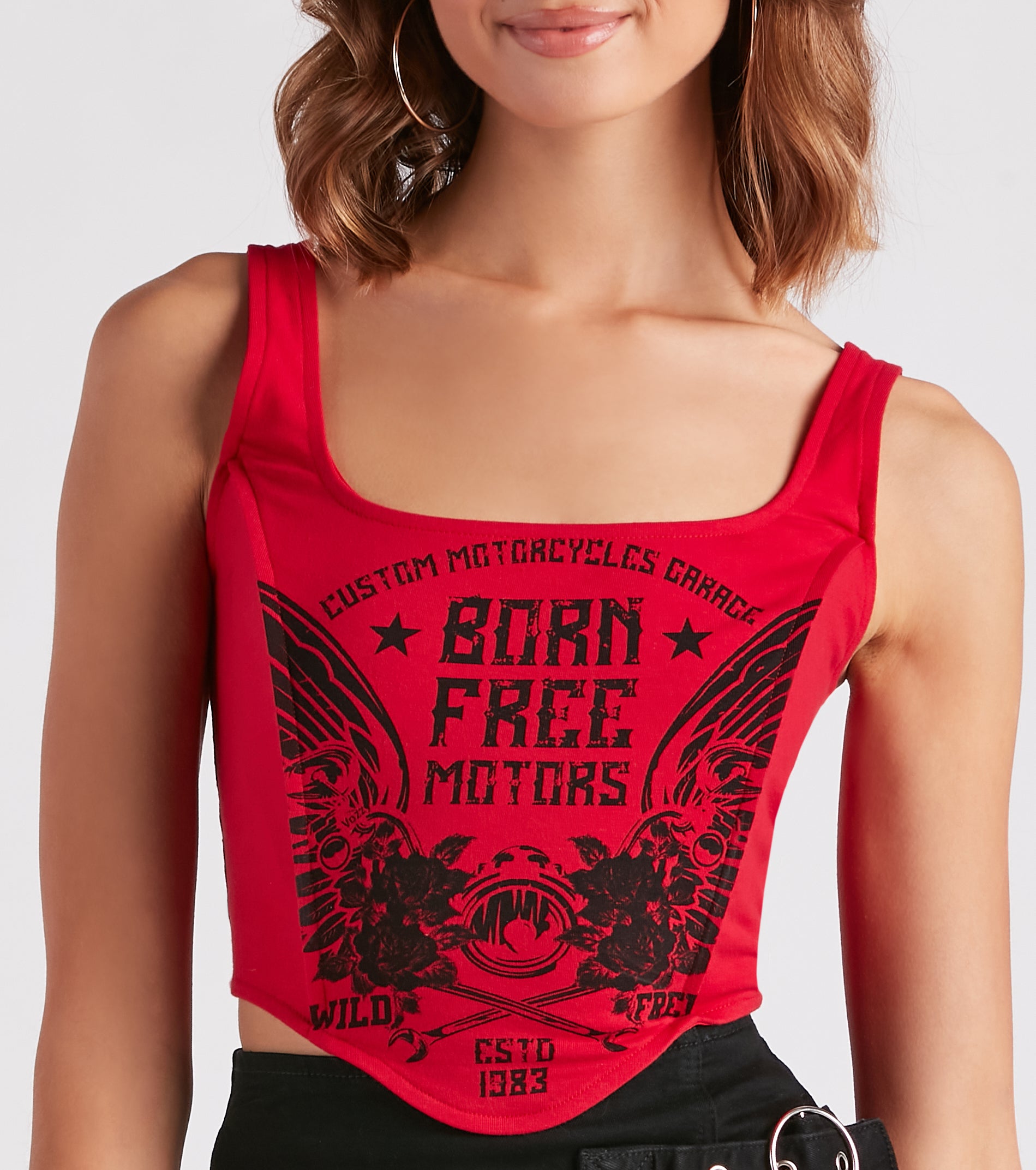 Born Free Motor Graphic Bustier - Image 2