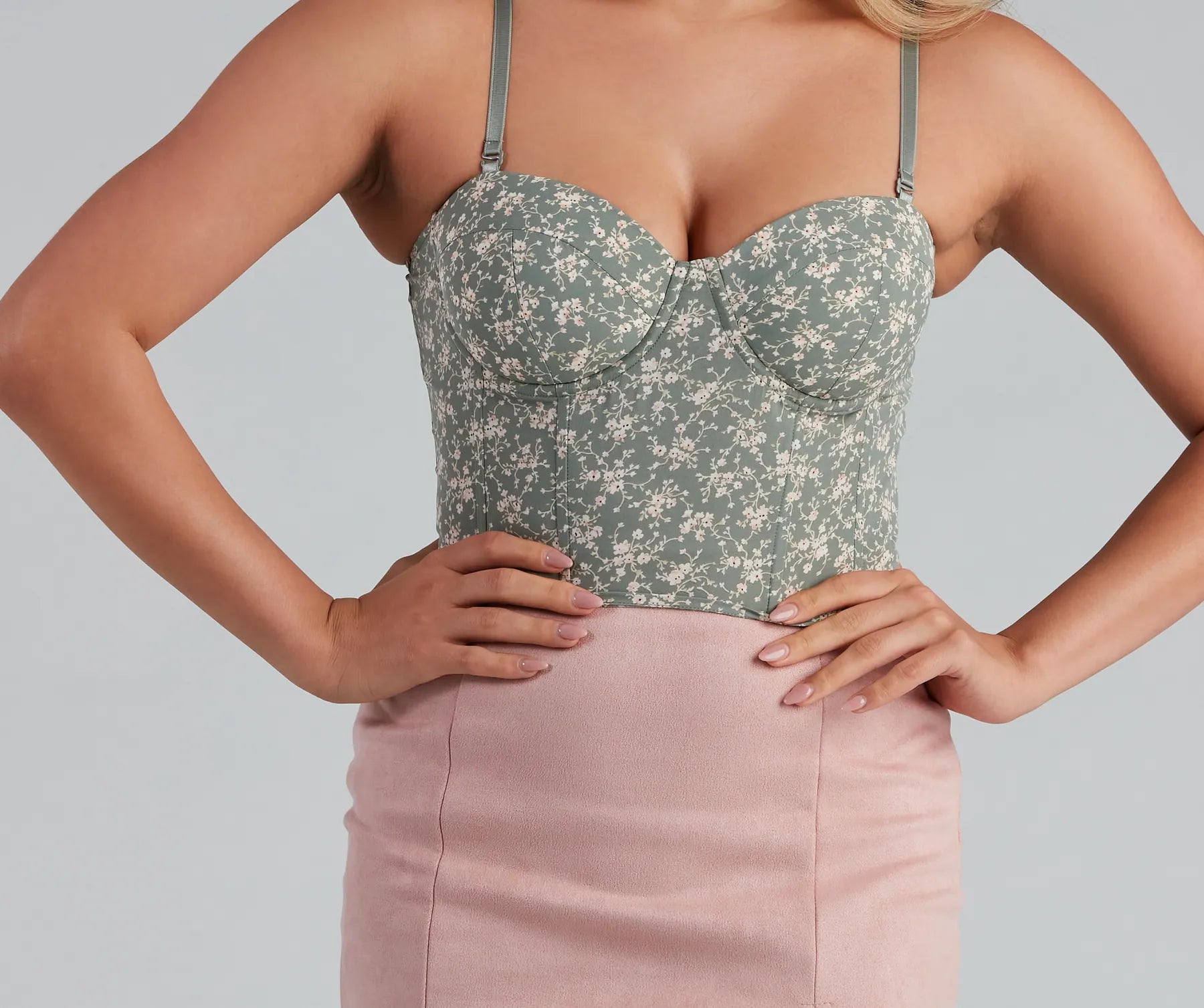 Let Love Bloom Floral Bustier - Image 4