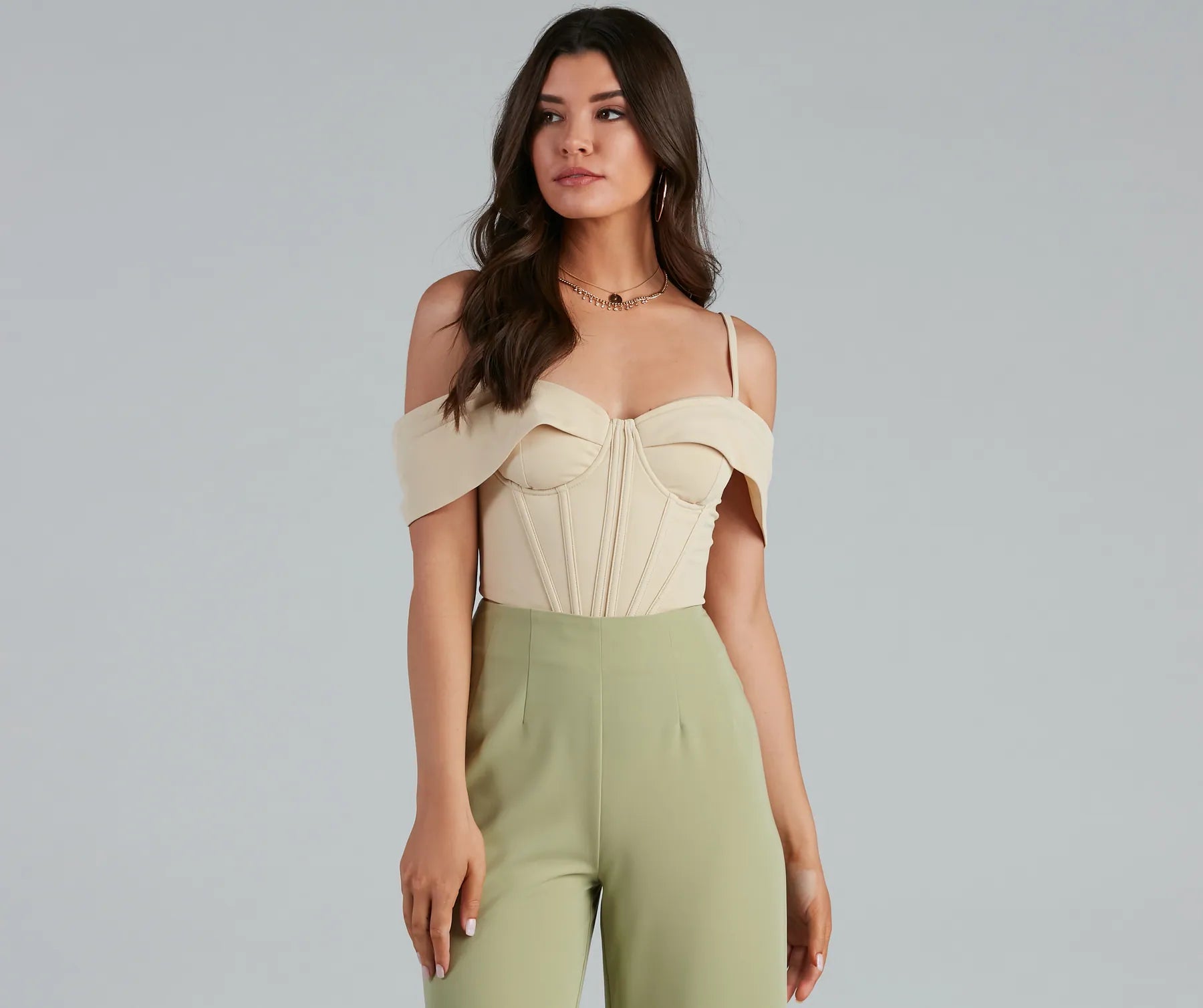 Forever Femme Cold Shoulder Corset - Image 5
