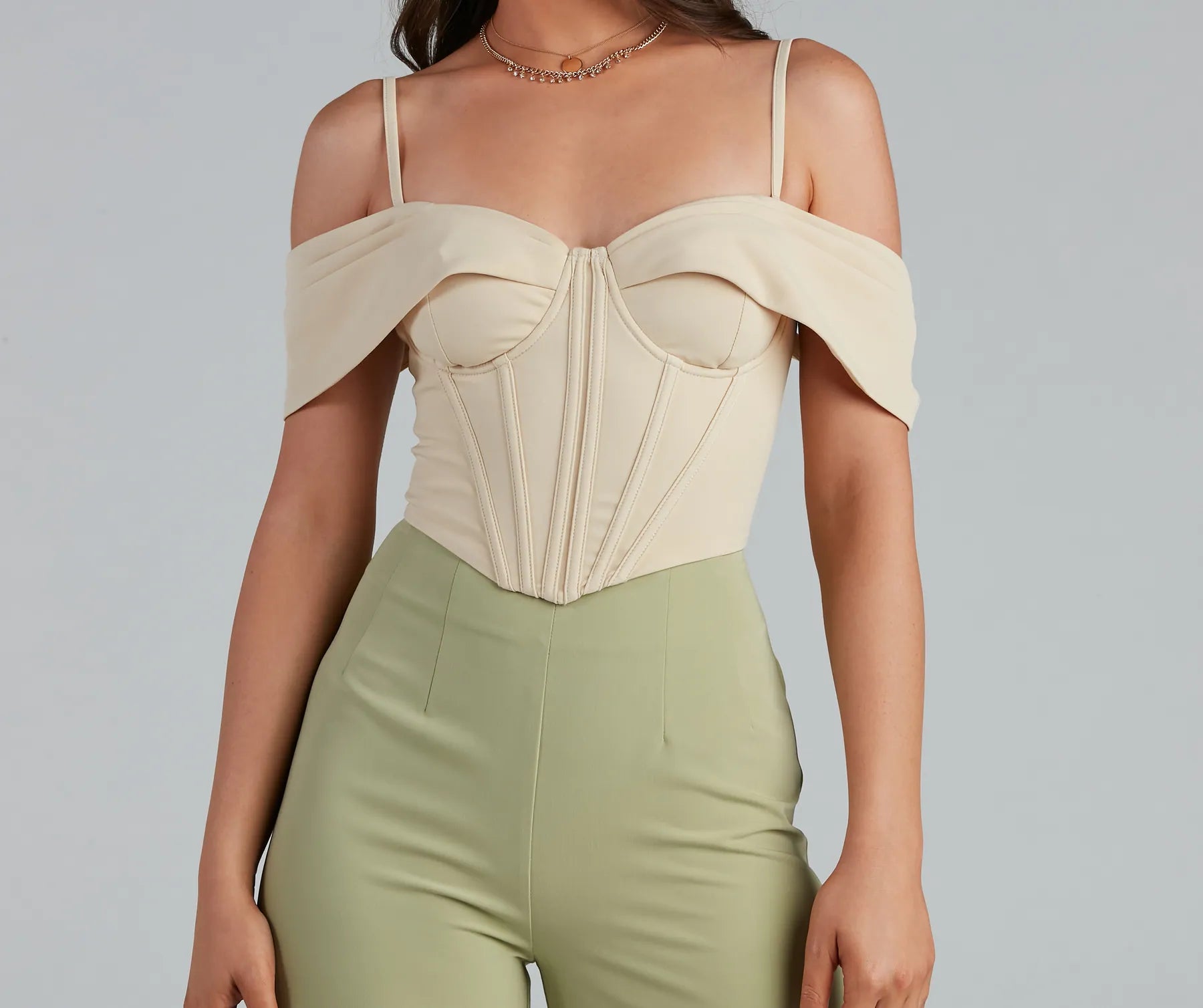 Forever Femme Cold Shoulder Corset - Image 7
