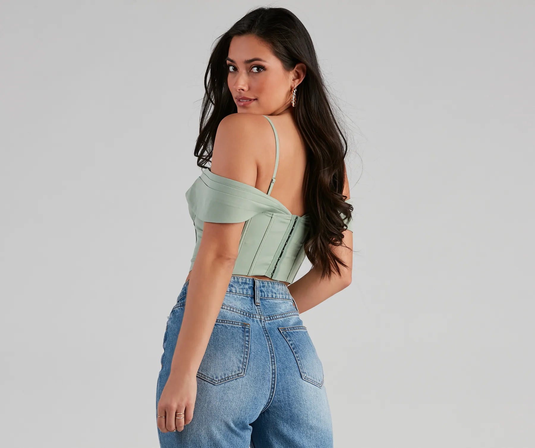 Forever Femme Cold Shoulder Corset - Image 10